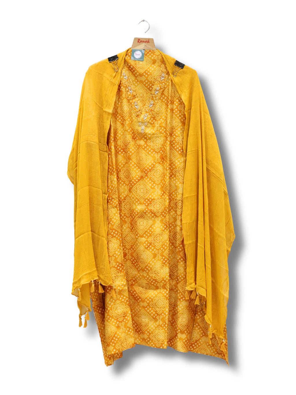 Premium modal silk All-Over Digital Print Unstitched Suit & Dupatta