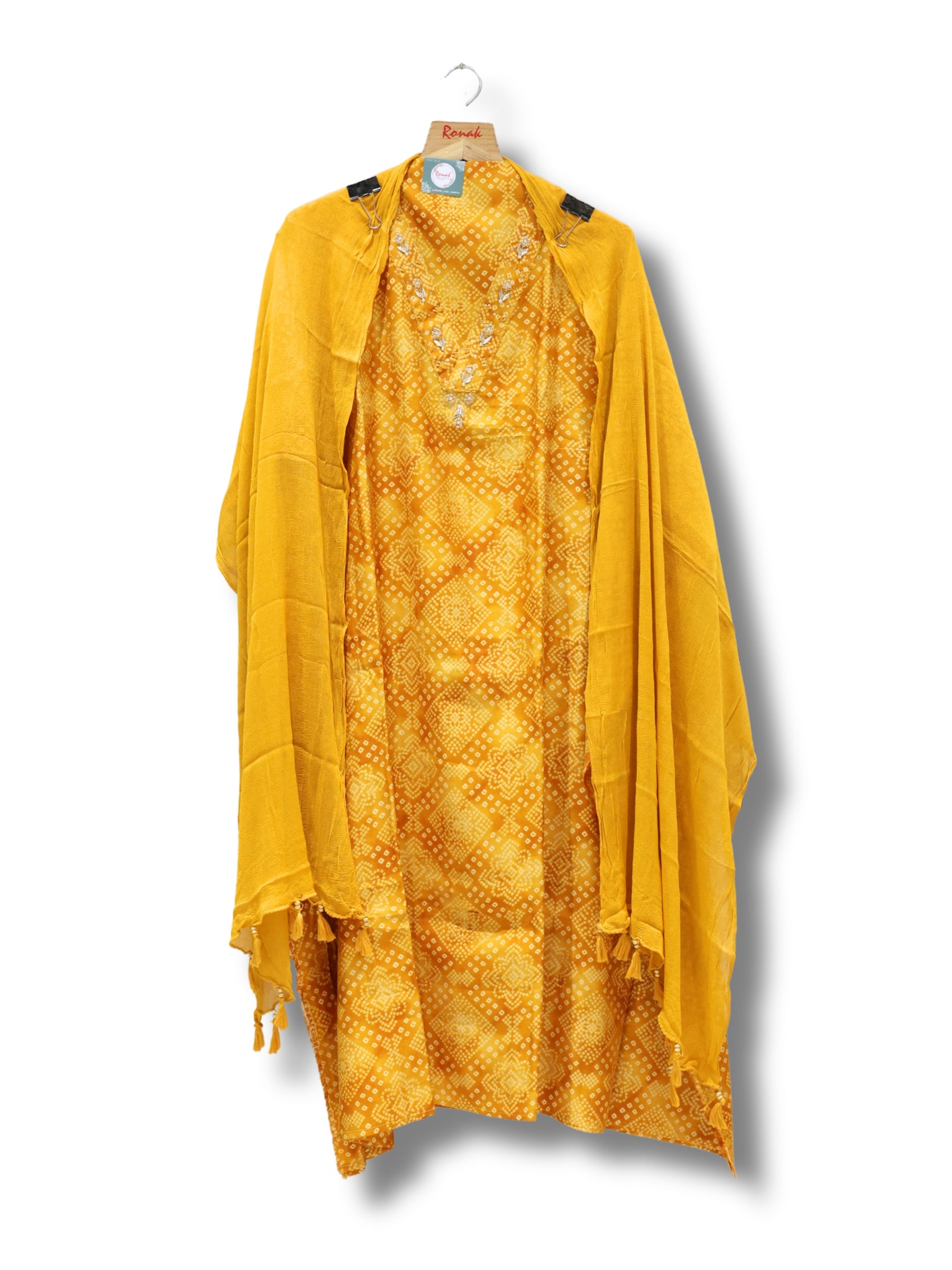 Premium modal silk All-Over Digital Print Unstitched Suit & Dupatta