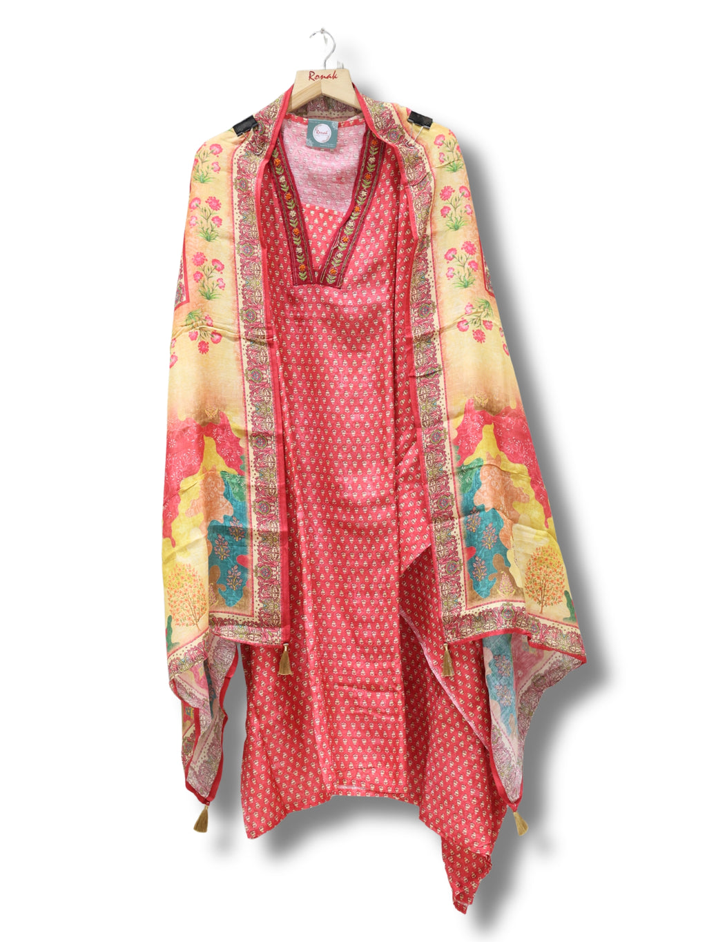Premium Pure lilen Unstitched Suit with dupatta also lilen