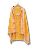 Premium Pure Muslin Digital Print Unstitched Suit with Chiffon Dupatta
