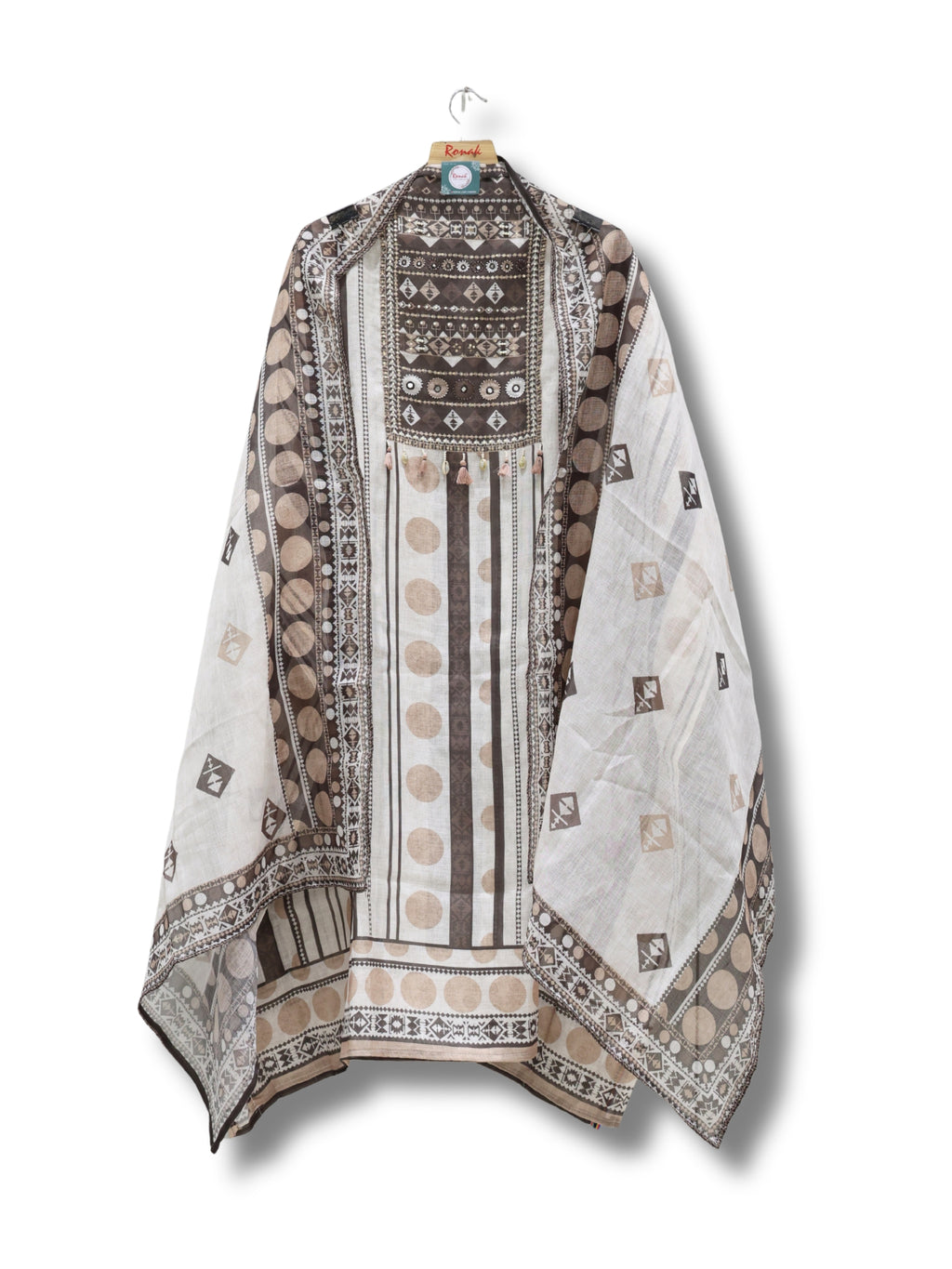 Premium Pure Linen Unstitched Suit & Dupatta
