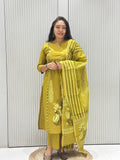 Pure Cotton Brush Print suit