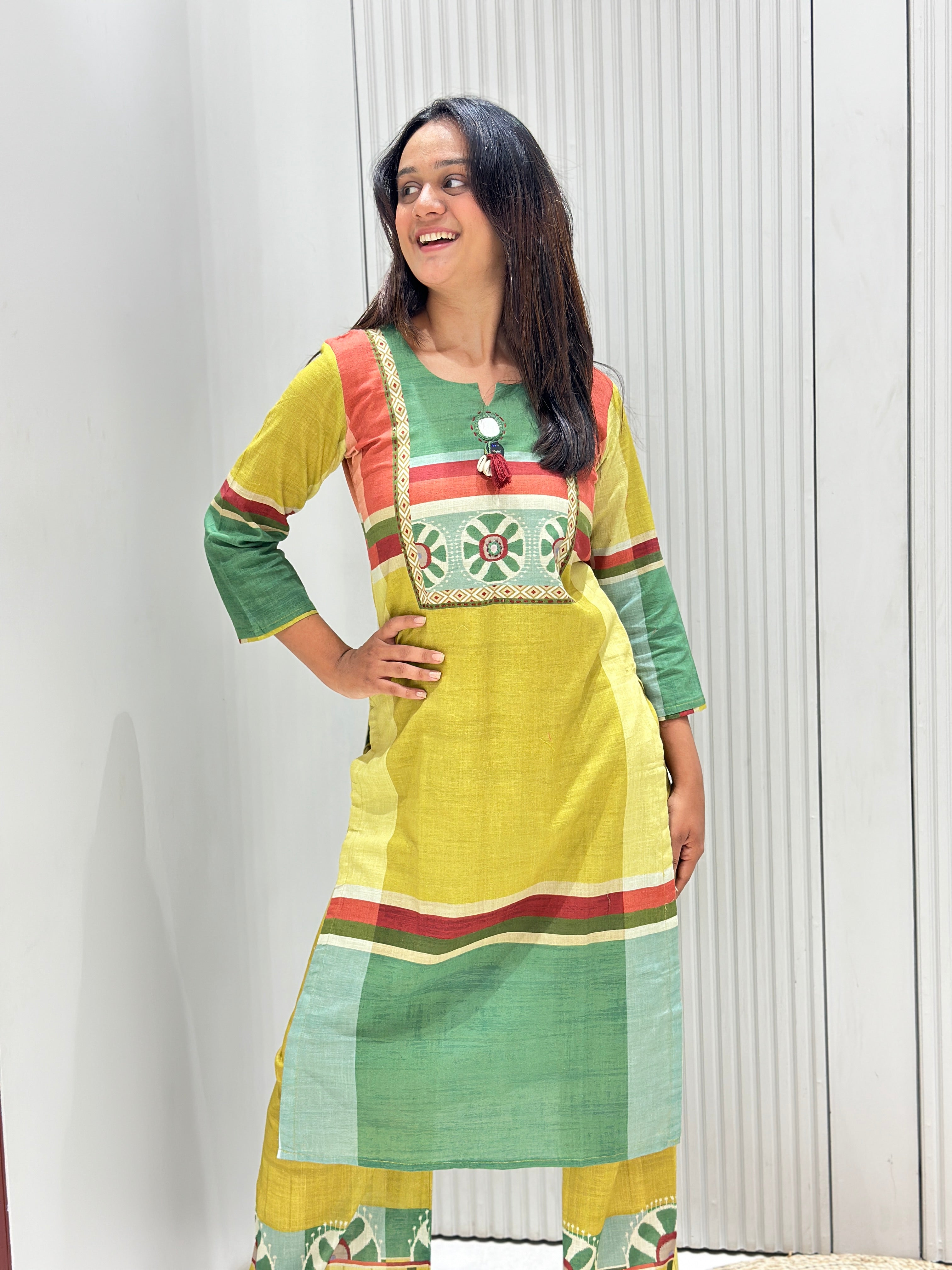 Premium Pure Linen Two-Piece Dress Set