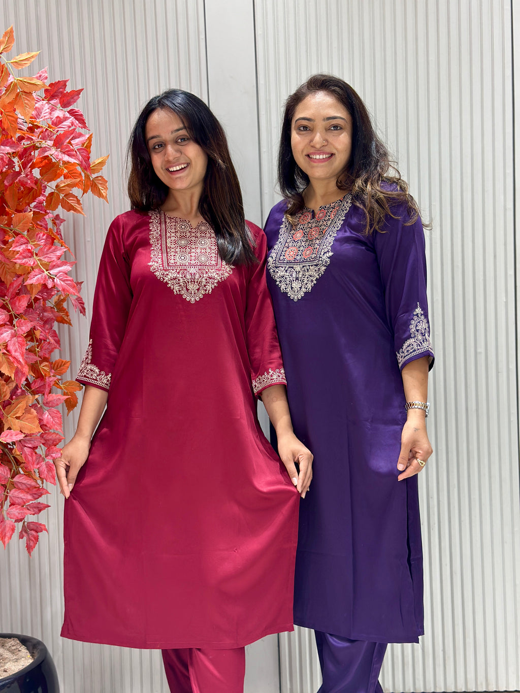 Pure Gajji Silk Suit with Ajrakh Dupatta & Ajrakh Pant