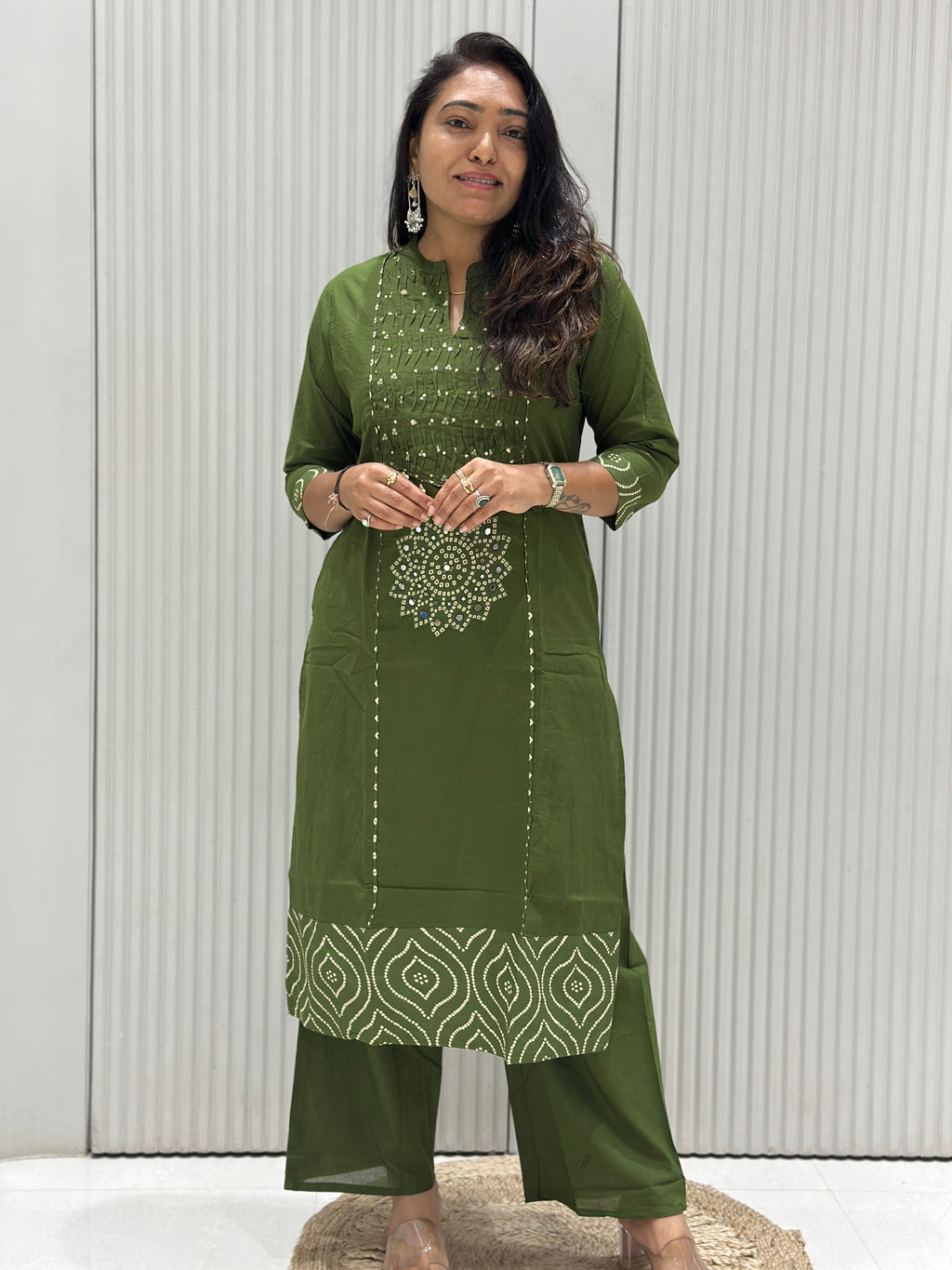 Pure Cotton 3-Piece Suit with Mal Cotton Dupatta