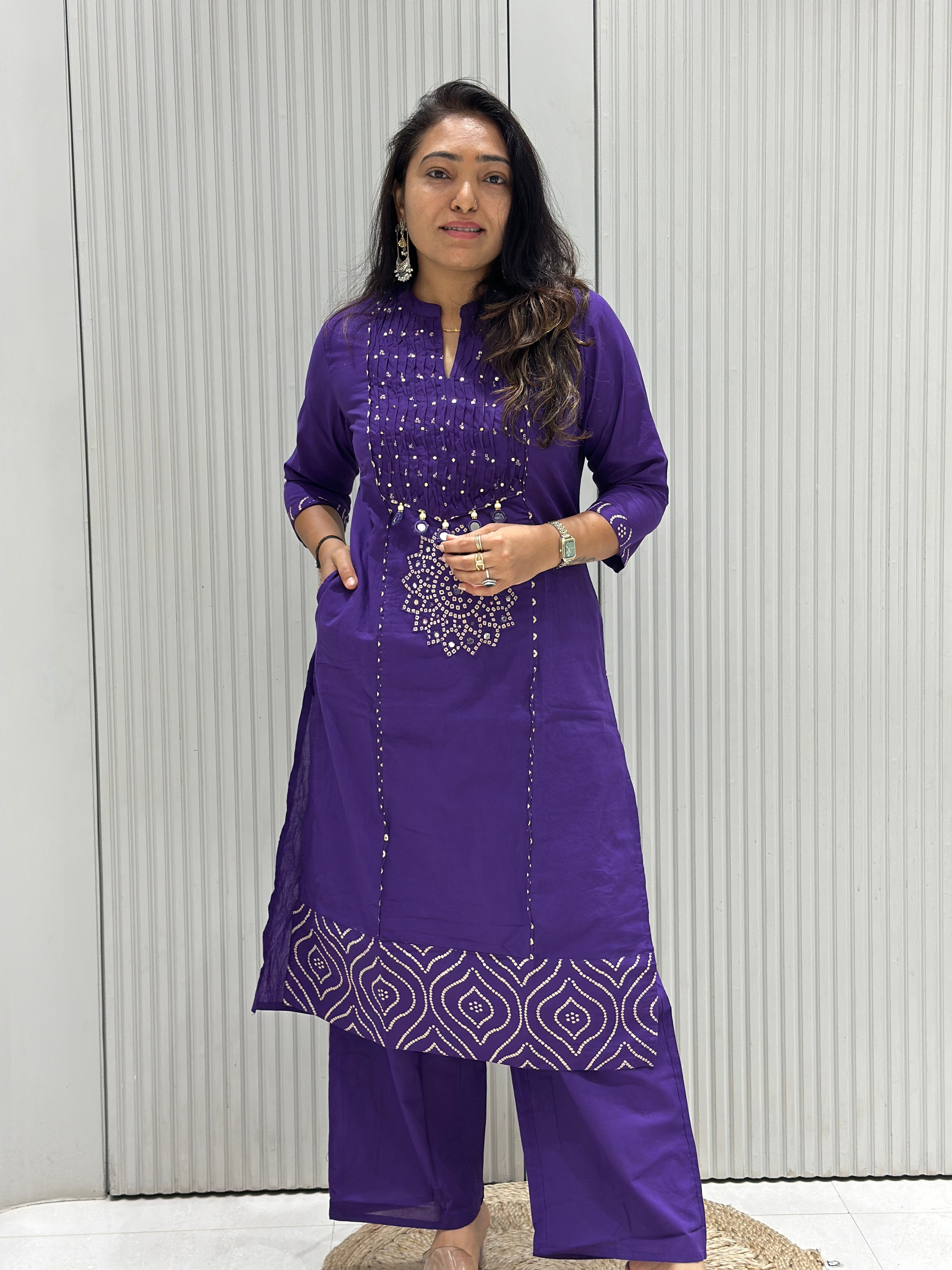 Pure Cotton 3-Piece Suit with Mal Cotton Dupatta