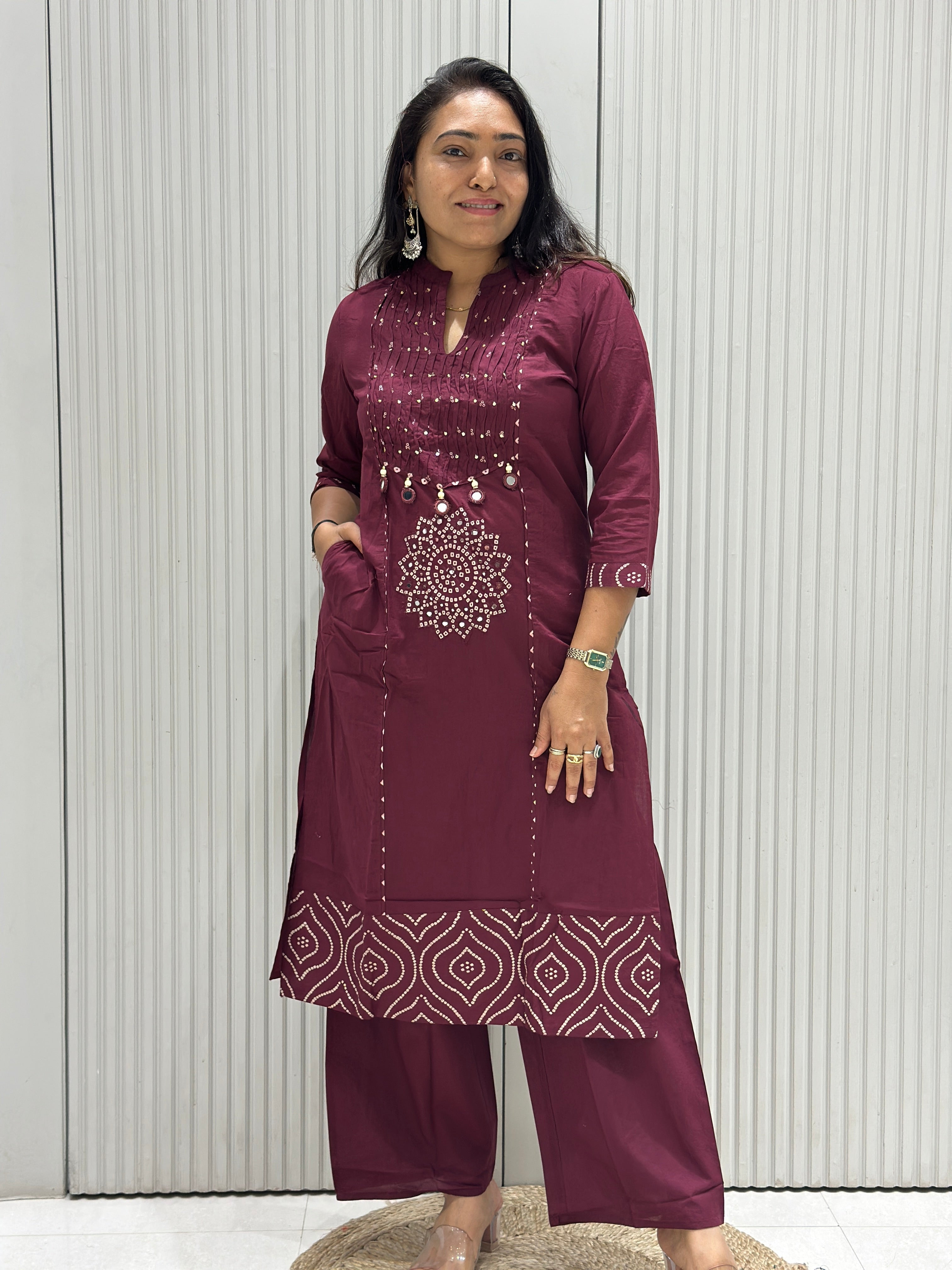 Pure Cotton 3-Piece Suit with Mal Cotton Dupatta