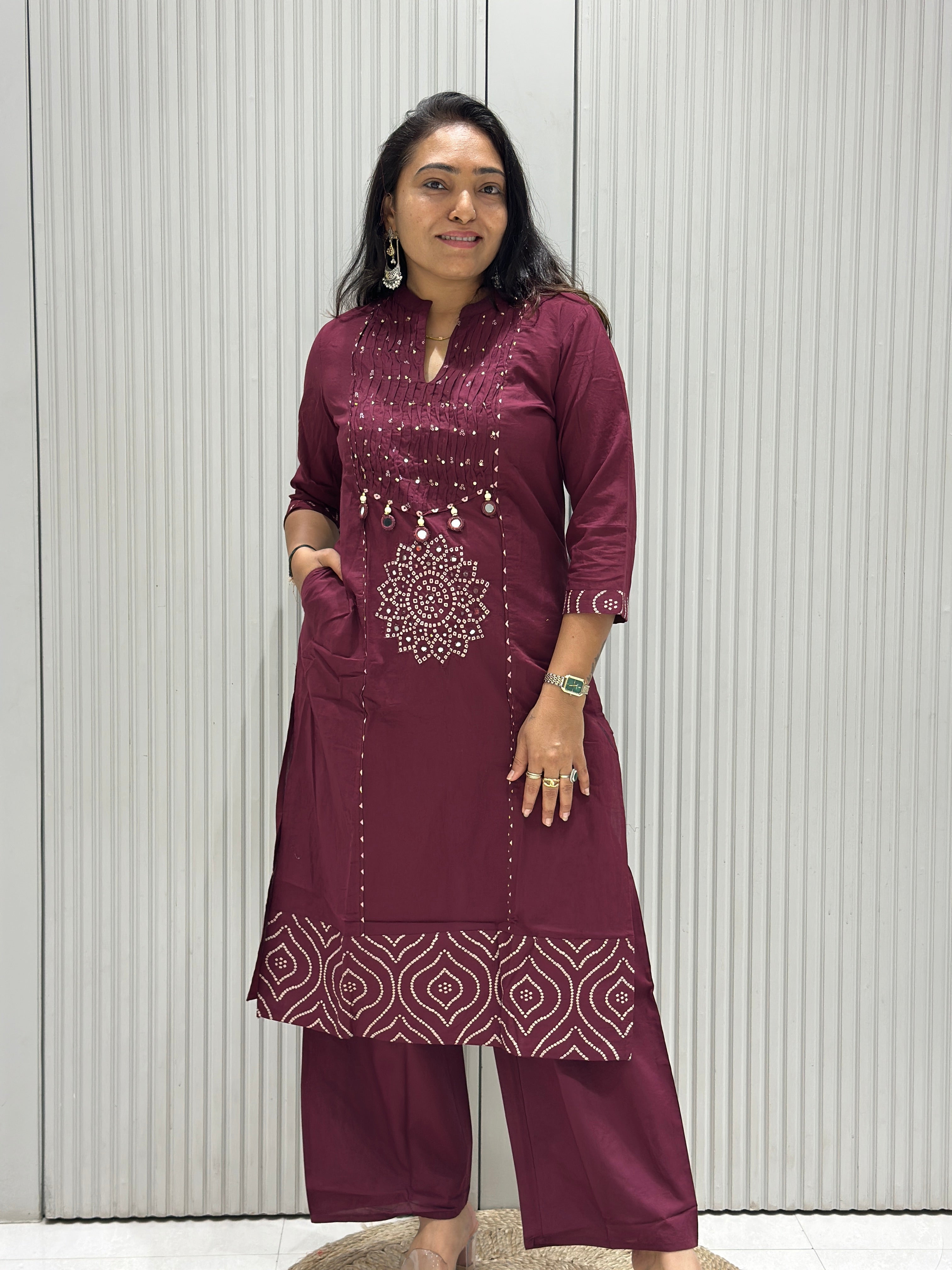 Pure Cotton 3-Piece Suit with Mal Cotton Dupatta