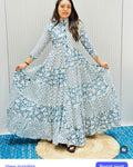Premium Mal Cotton Flared Gown