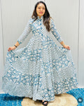 Premium Mal Cotton Flared Gown