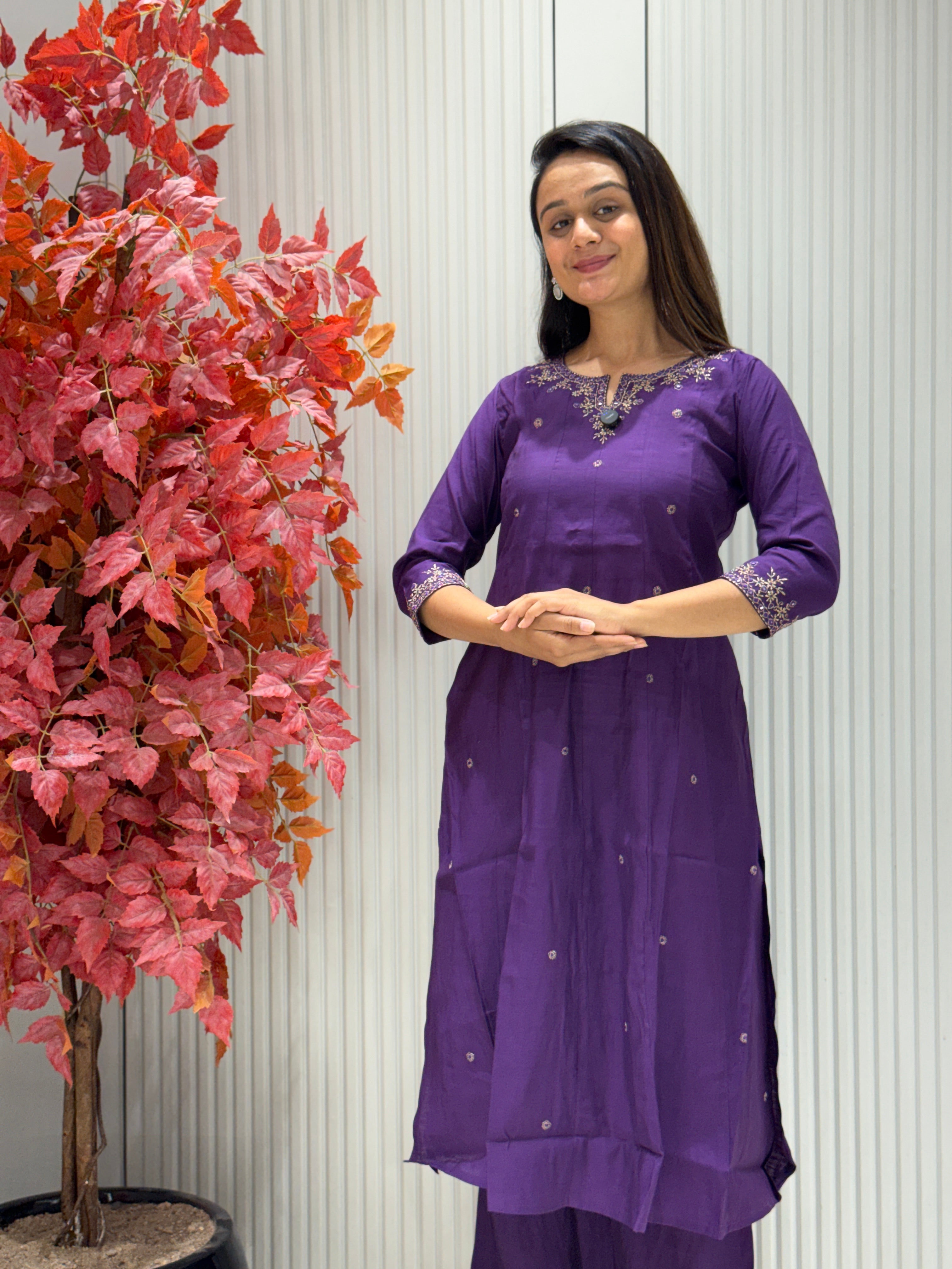 Slub Silk A-Line suite