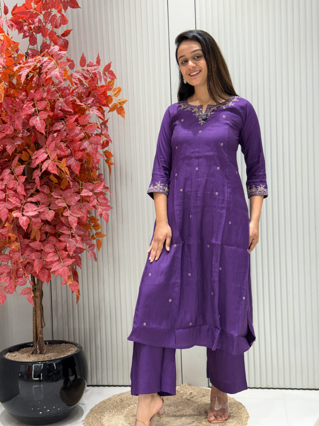 Slub Silk A-Line suite