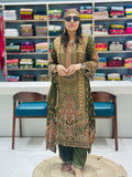Pure Crepe Digital Print Suit