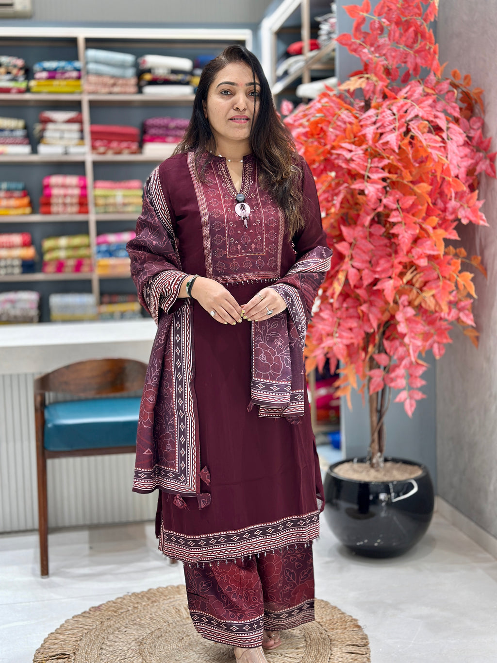 Pure Georgette A-Line suit