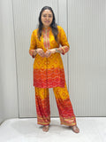 Pure Gajji Silk Co-ord Set
