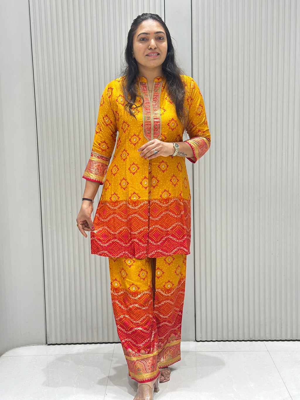 Pure Gajji Silk Co-ord Set