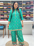 Pure Gajji Silk Co-ord Set