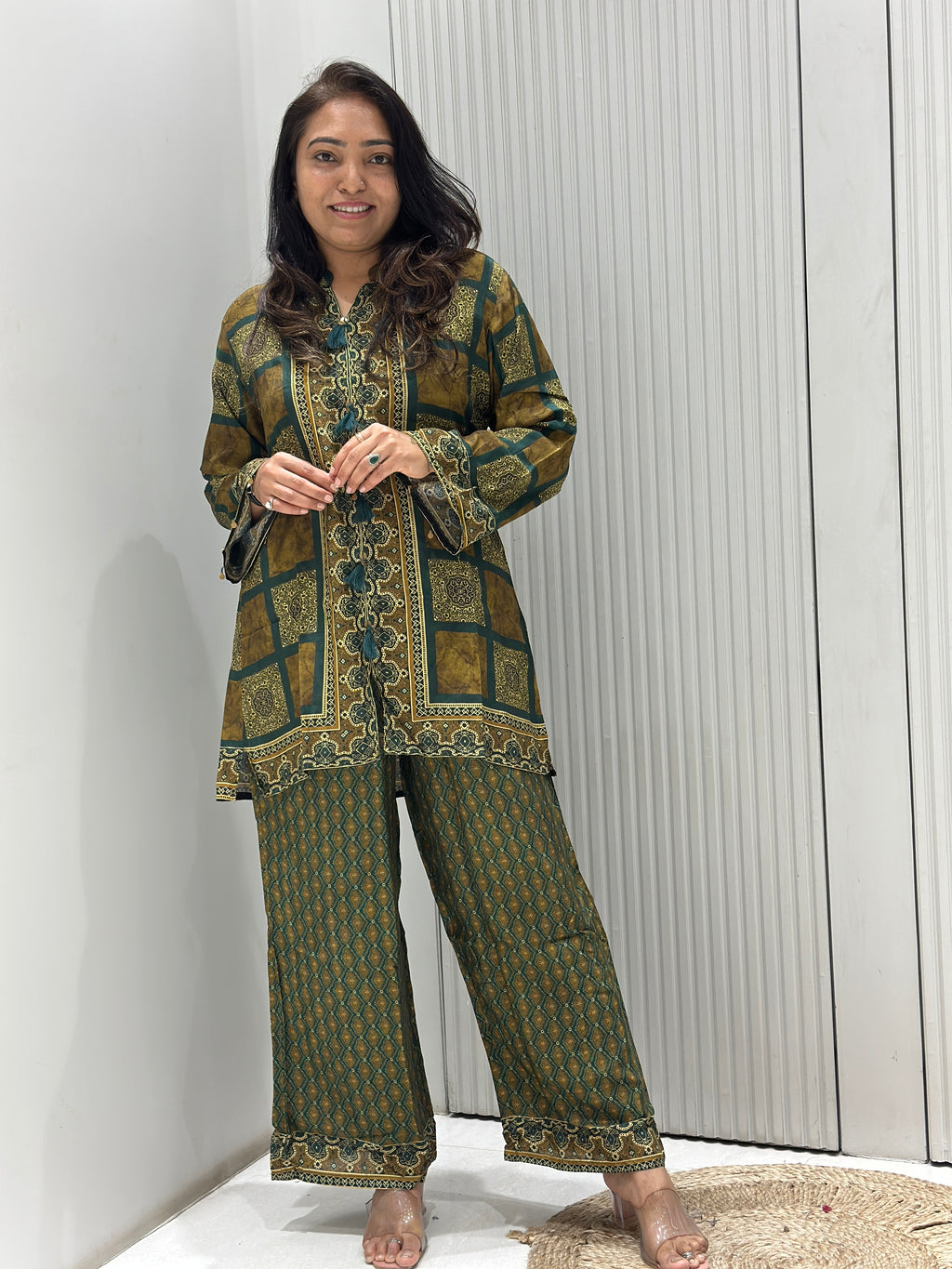 Pure Cotton Silk Digital Print Co-ord Set