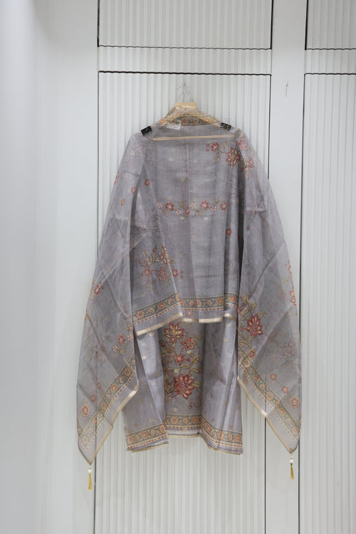 Premium kota doriya Digital Print Unstitched Suit &amp; Dupatta