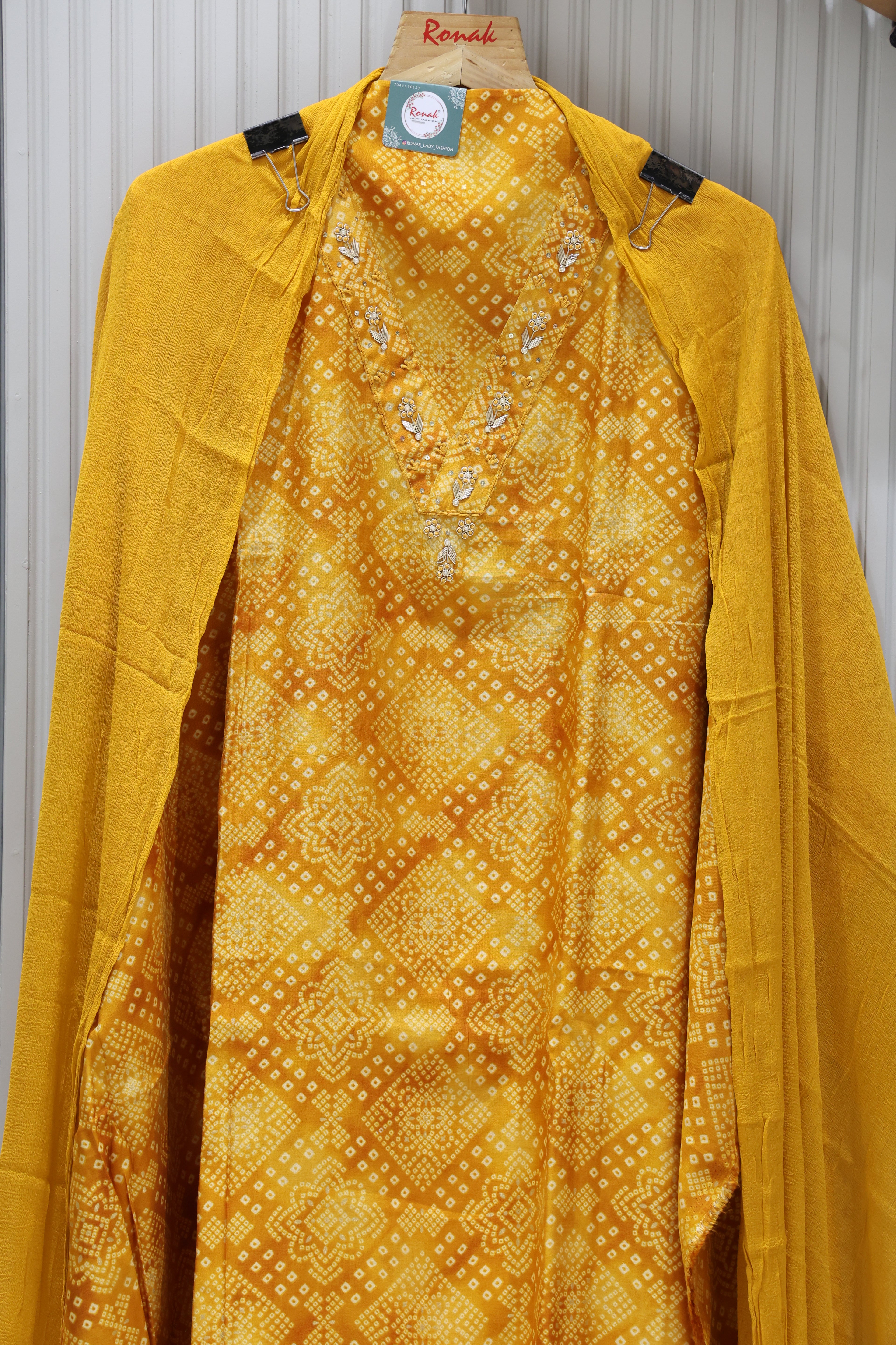 Premium modal silk All-Over Digital Print Unstitched Suit & Dupatta
