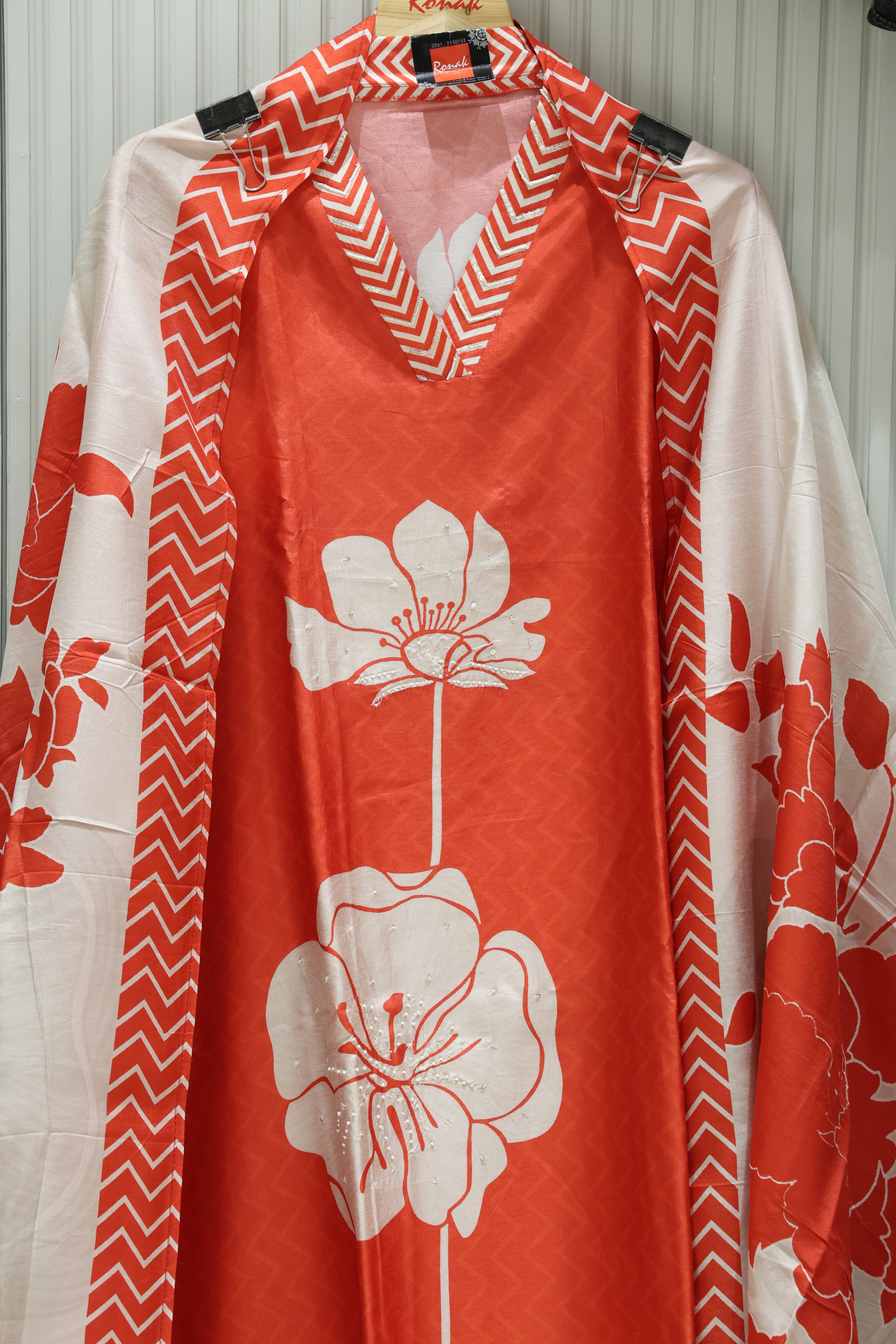 Premium Pure Silk Unstitched Suit with Gota Patti Work & Pure Chiffon Dupatta