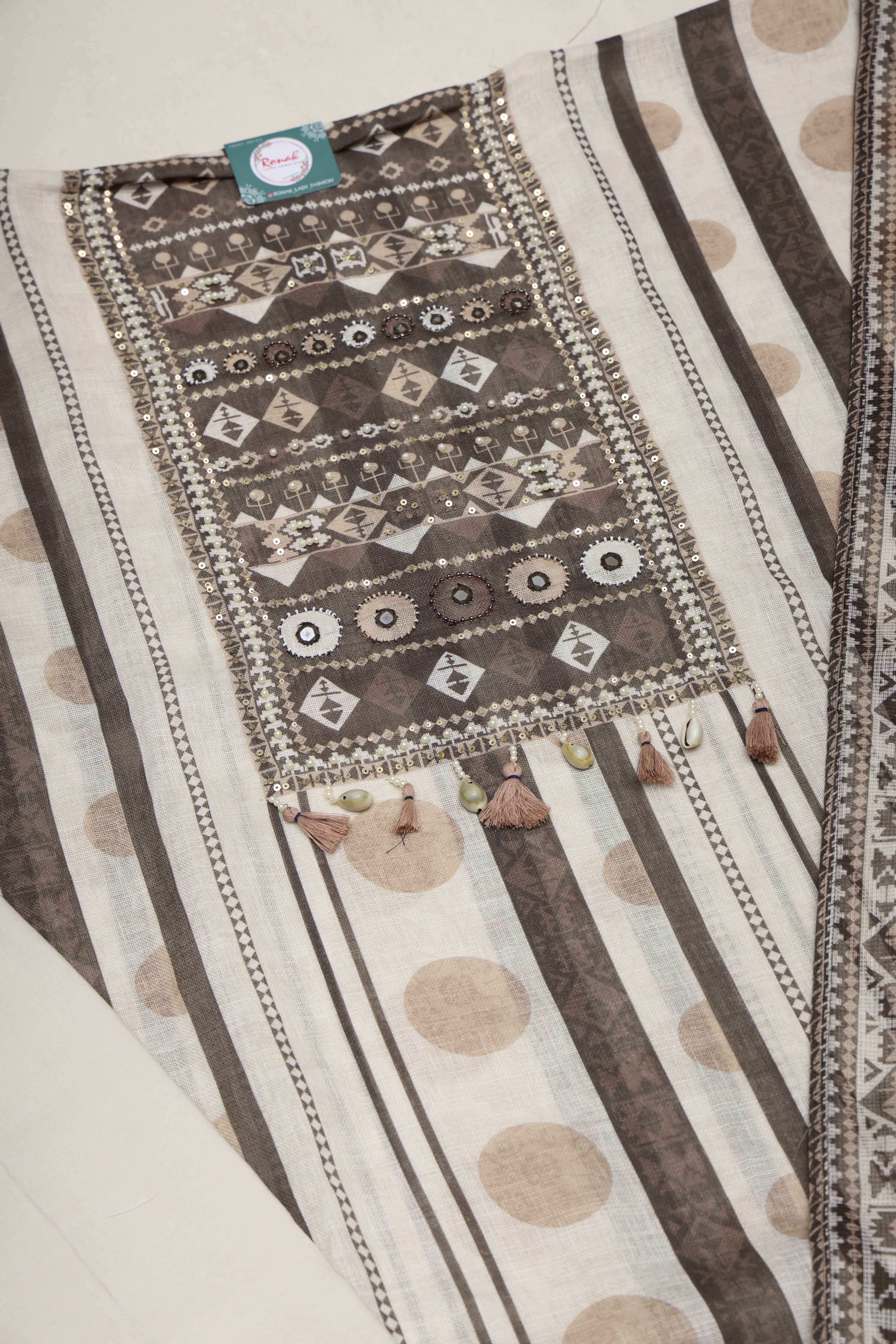 Premium Pure Linen Unstitched Suit & Dupatta
