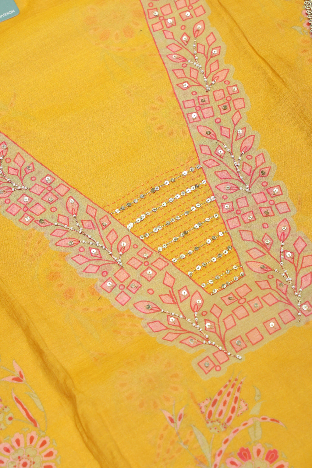 Premium Pure Muslin Digital Print Unstitched Suit with Chiffon Dupatta
