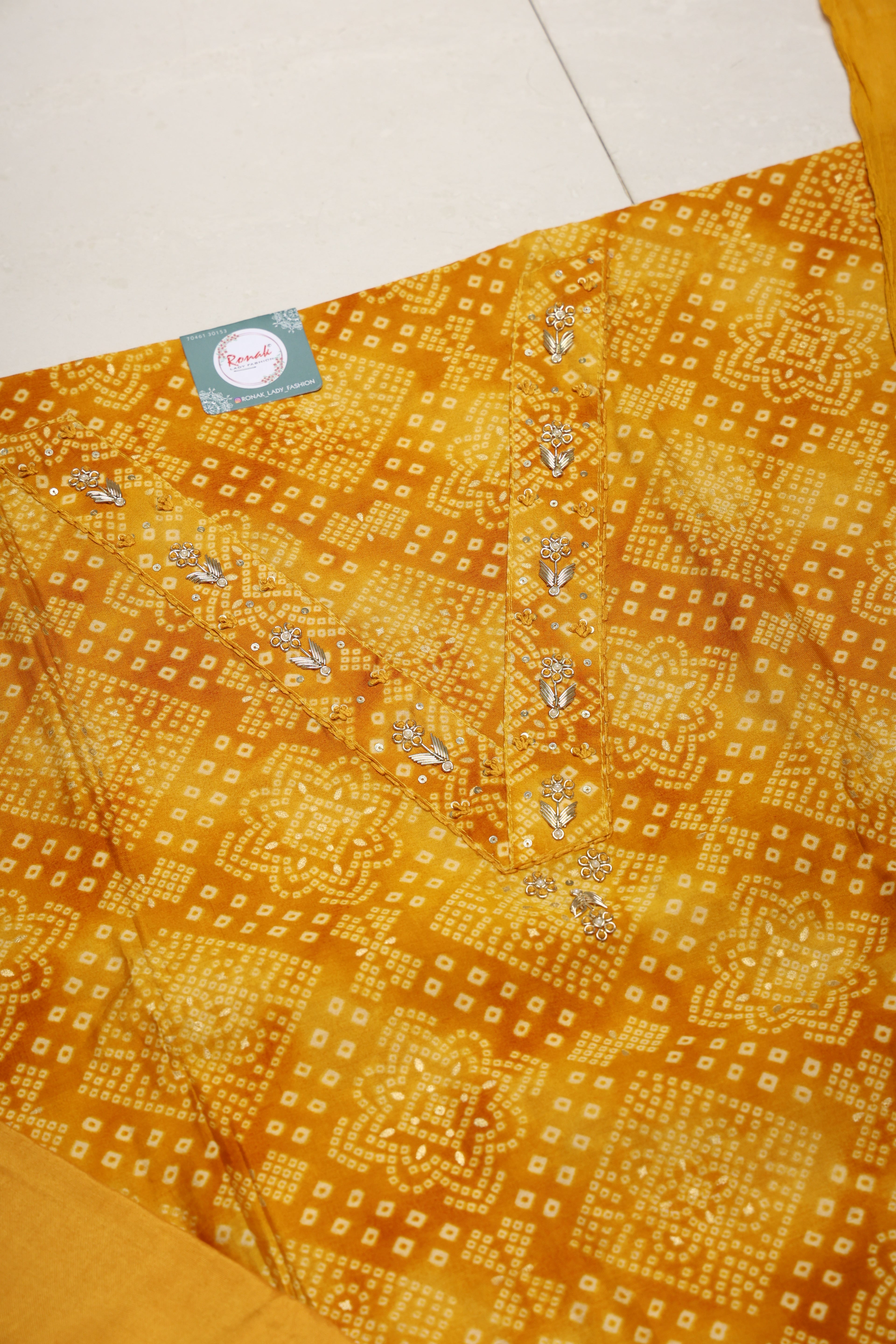 Premium modal silk All-Over Digital Print Unstitched Suit & Dupatta