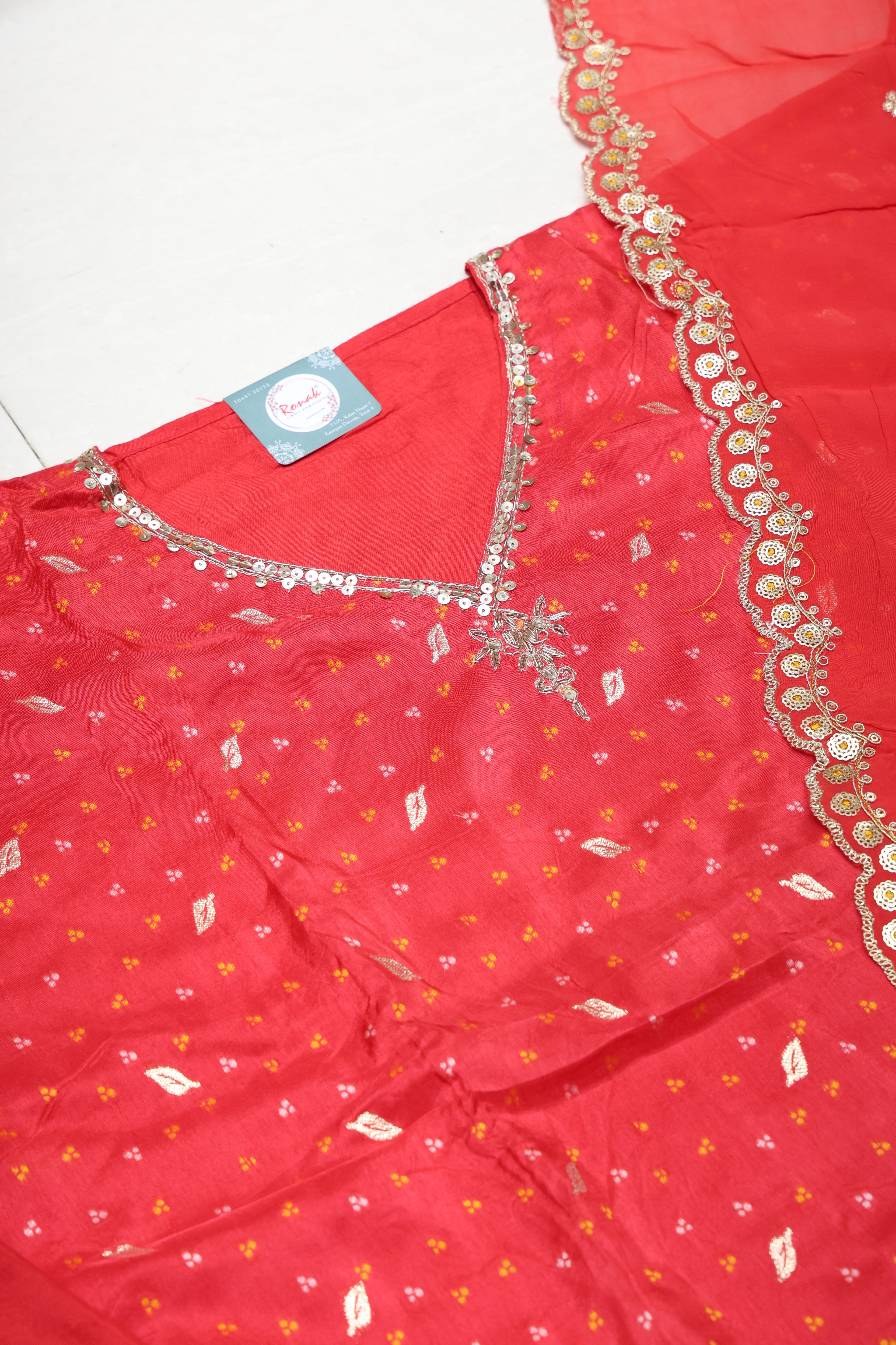 Premium Pure Georgette Unstitched Suit with Kashmiri Work & Dupatta