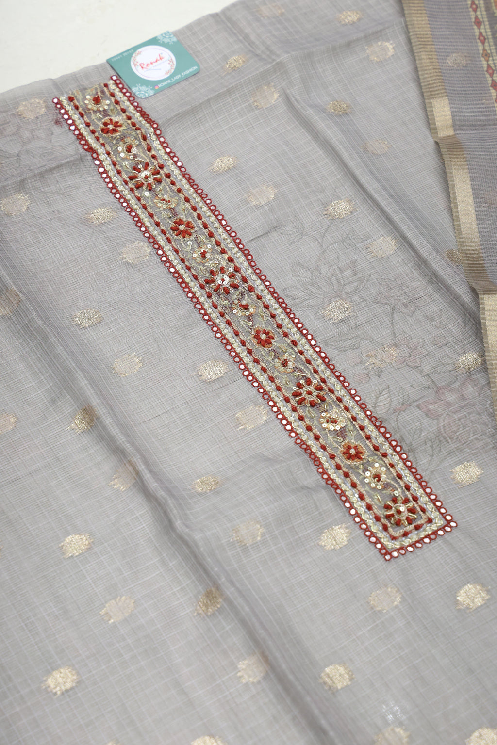 Premium kota doriya Digital Print Unstitched Suit &amp; Dupatta