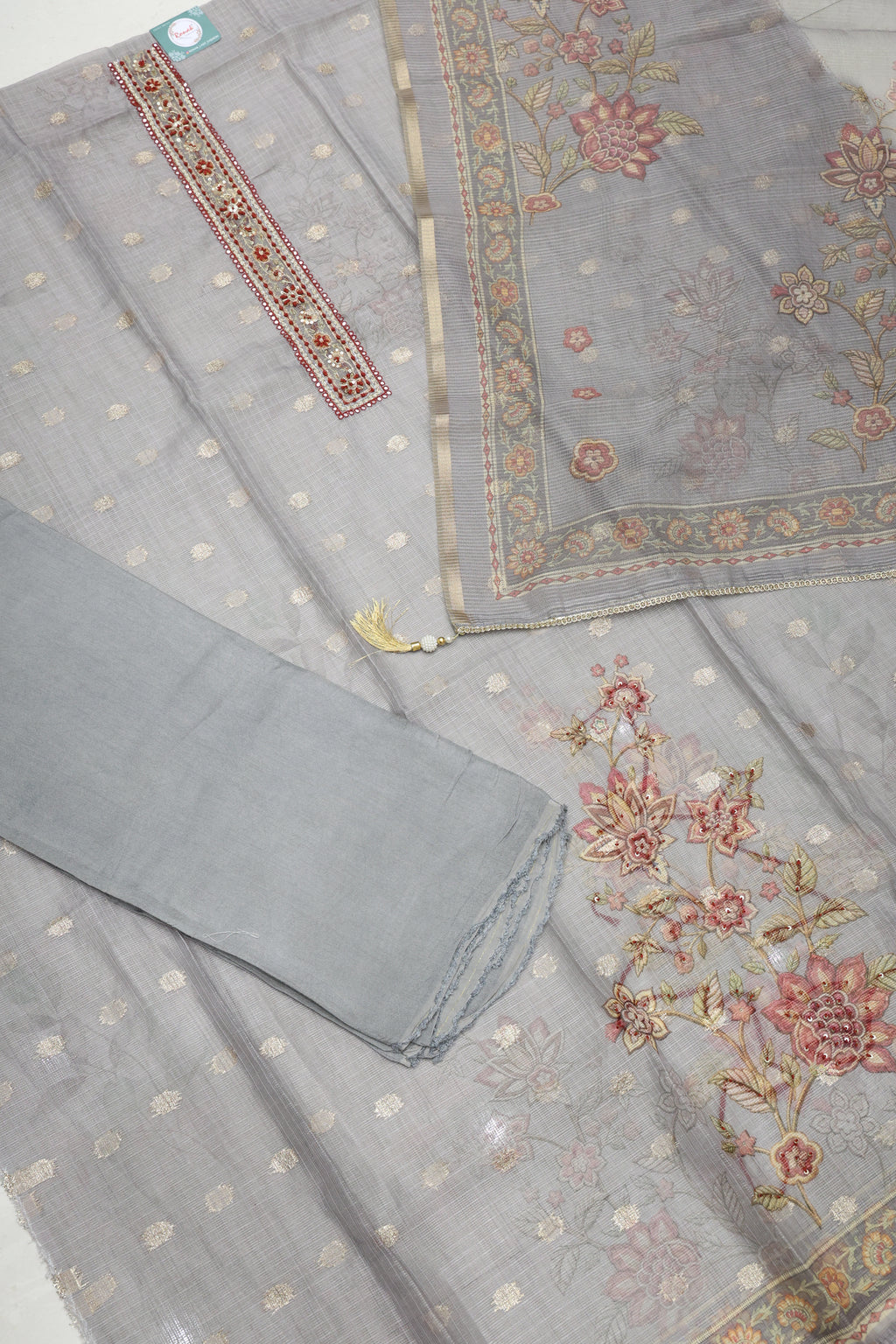 Premium kota doriya Digital Print Unstitched Suit &amp; Dupatta
