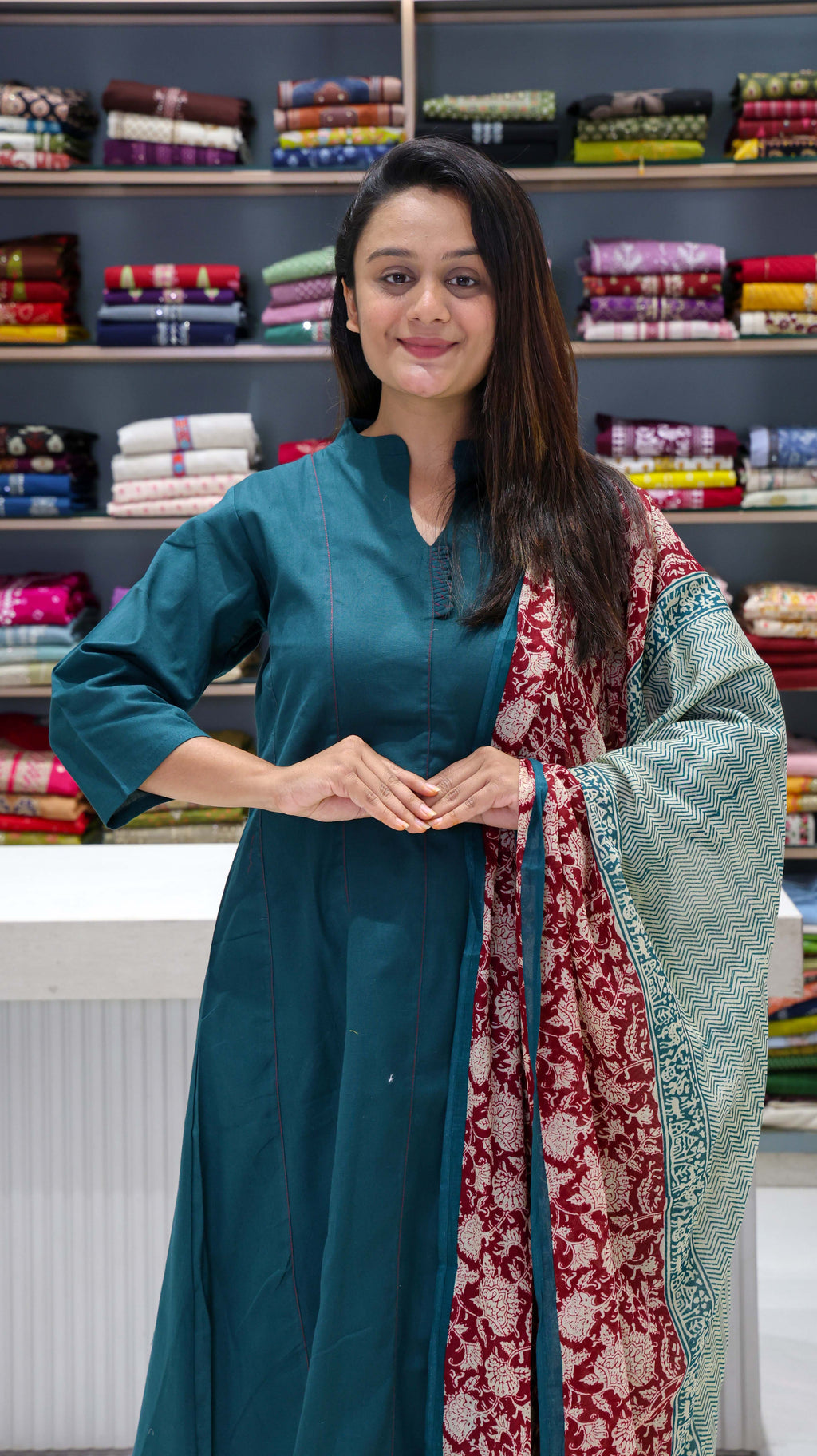 Pure Cotton anarkali suit