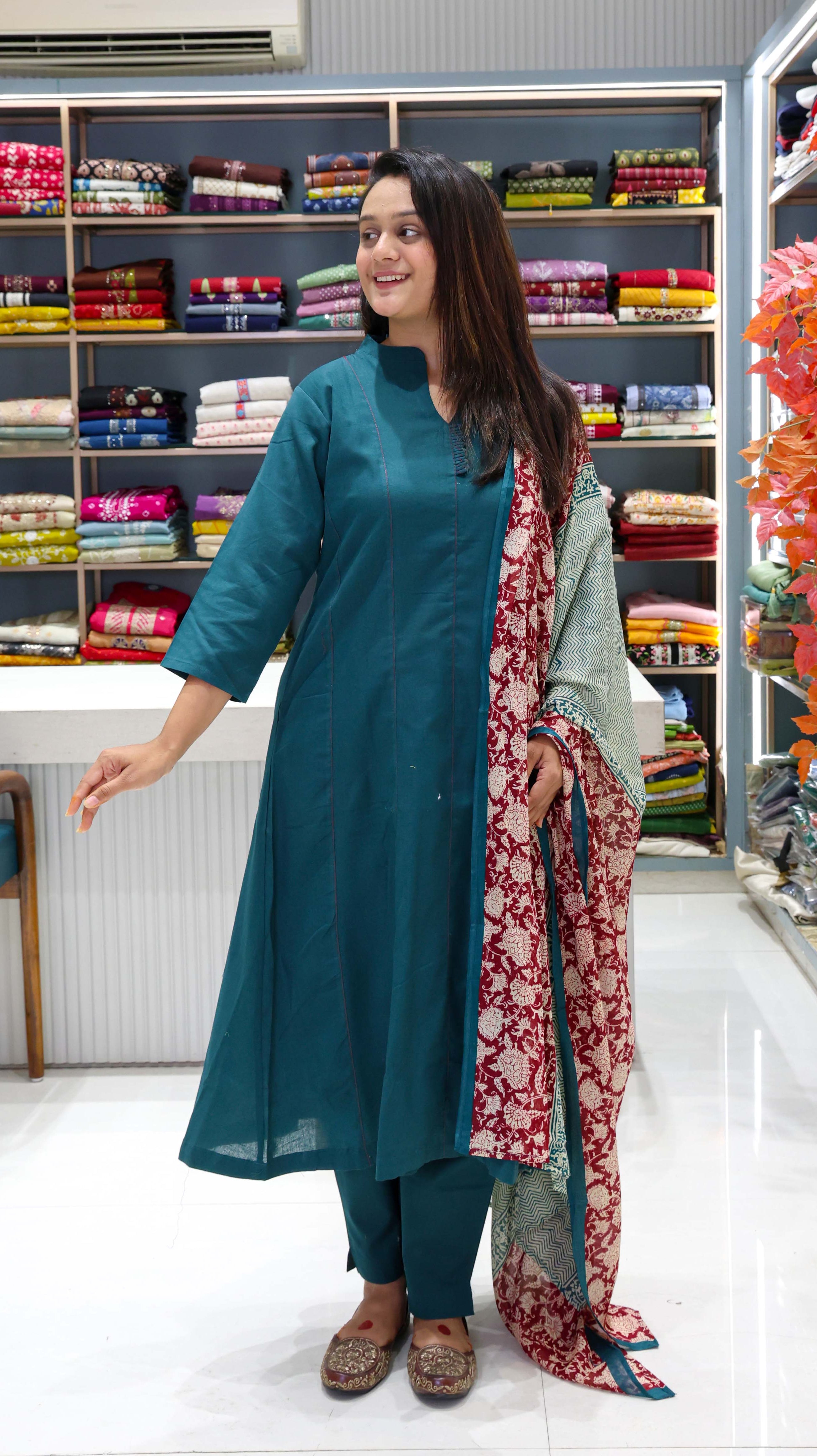 Pure Cotton anarkali suit