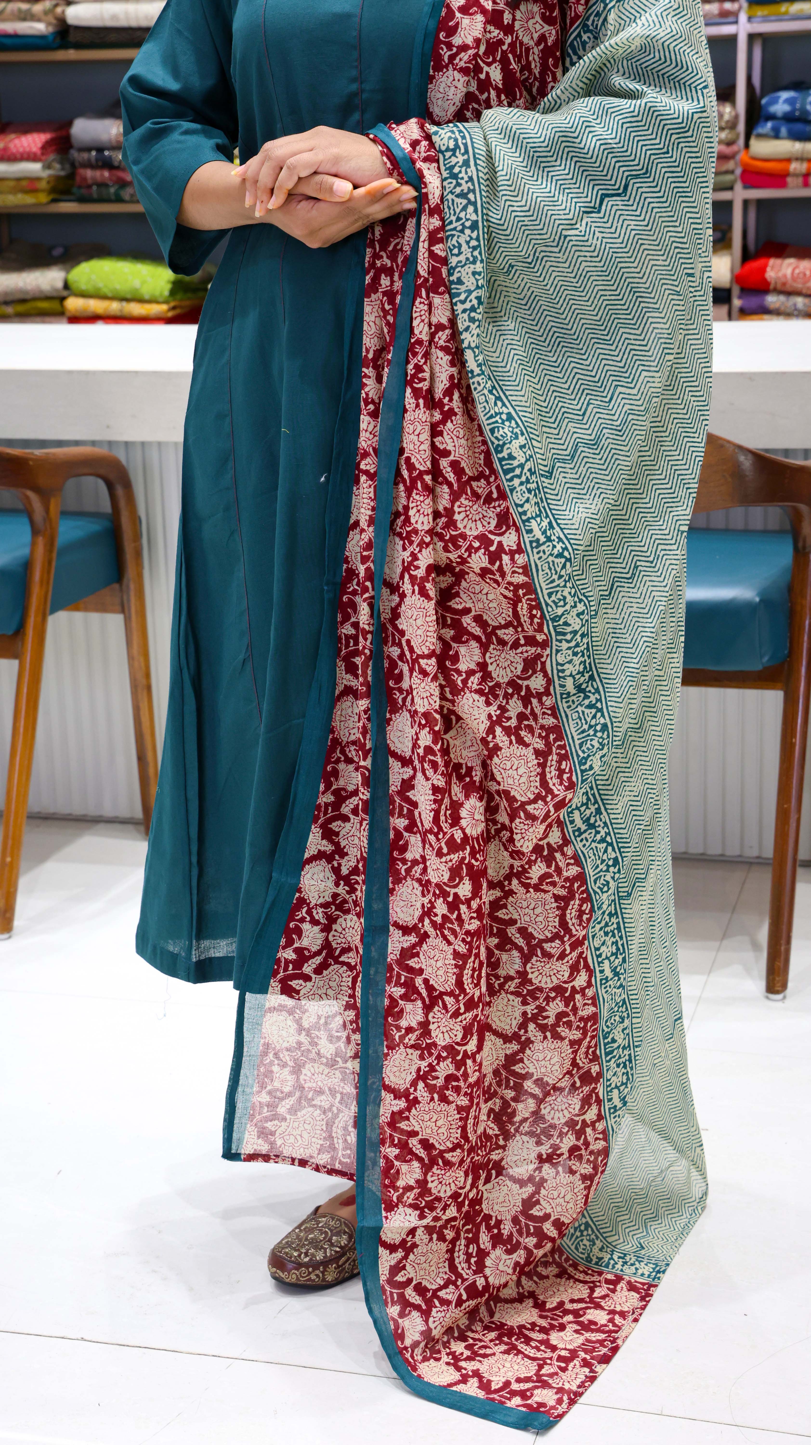 Pure Cotton anarkali suit