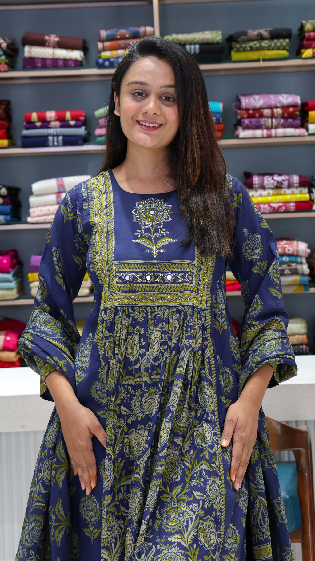 Pure Cotton Anarkali suit