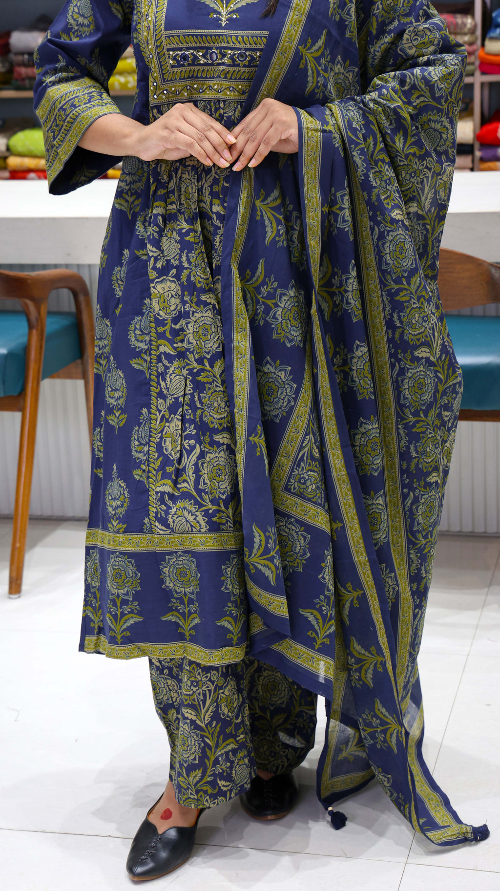 Pure Cotton Anarkali suit