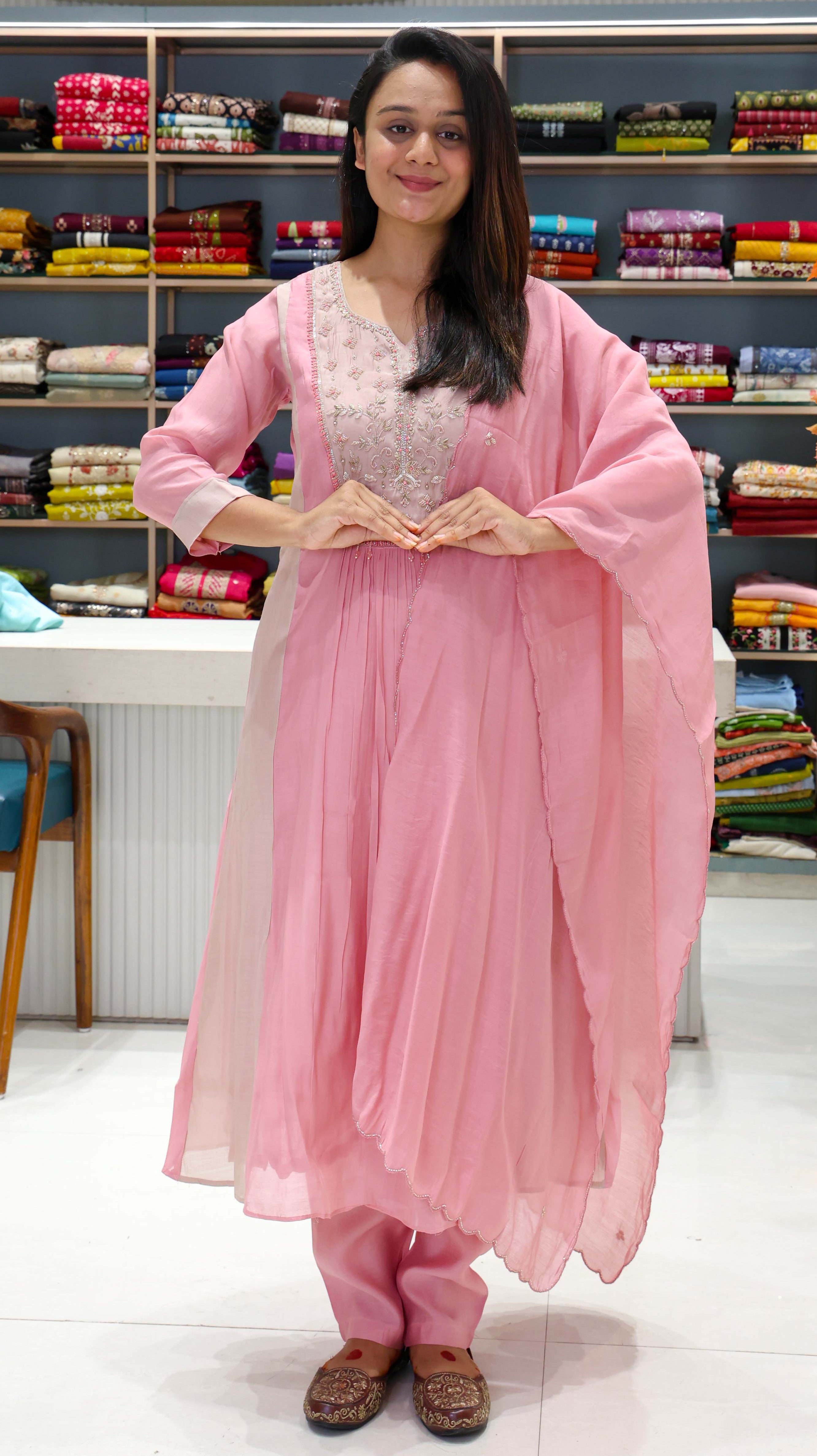 Pure Muslin Silk Dress