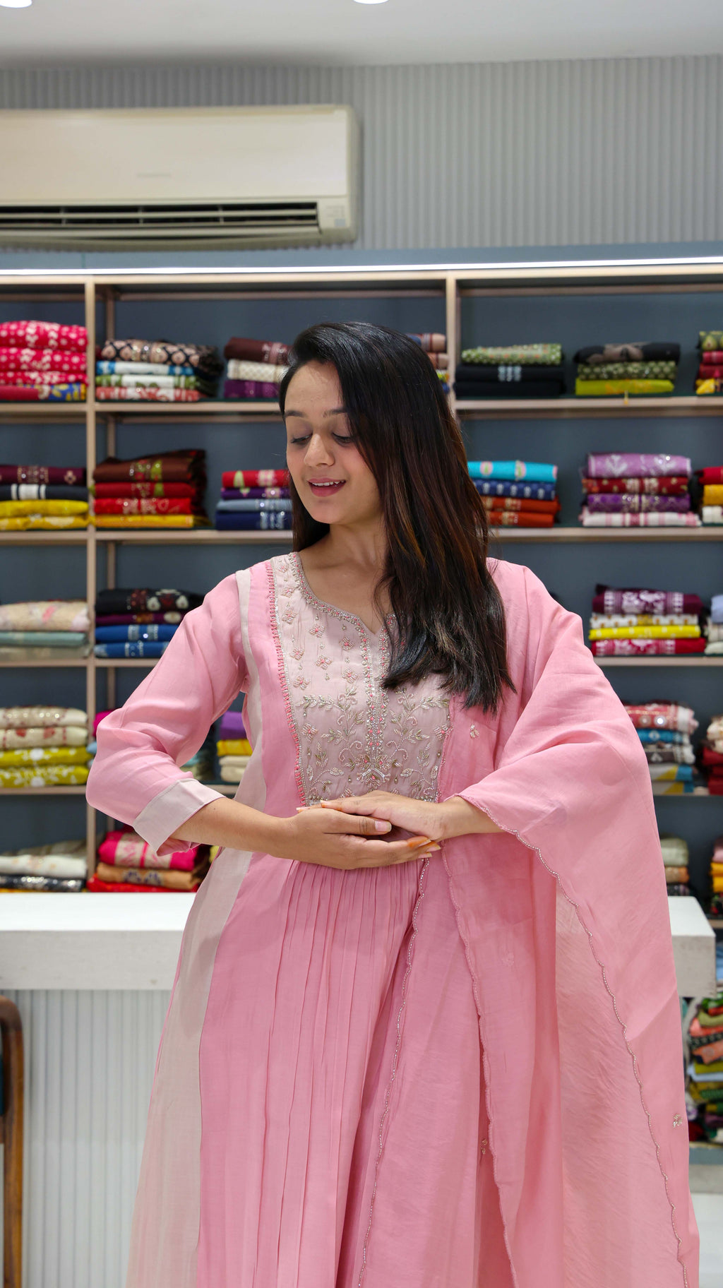 Pure Muslin Silk Dress