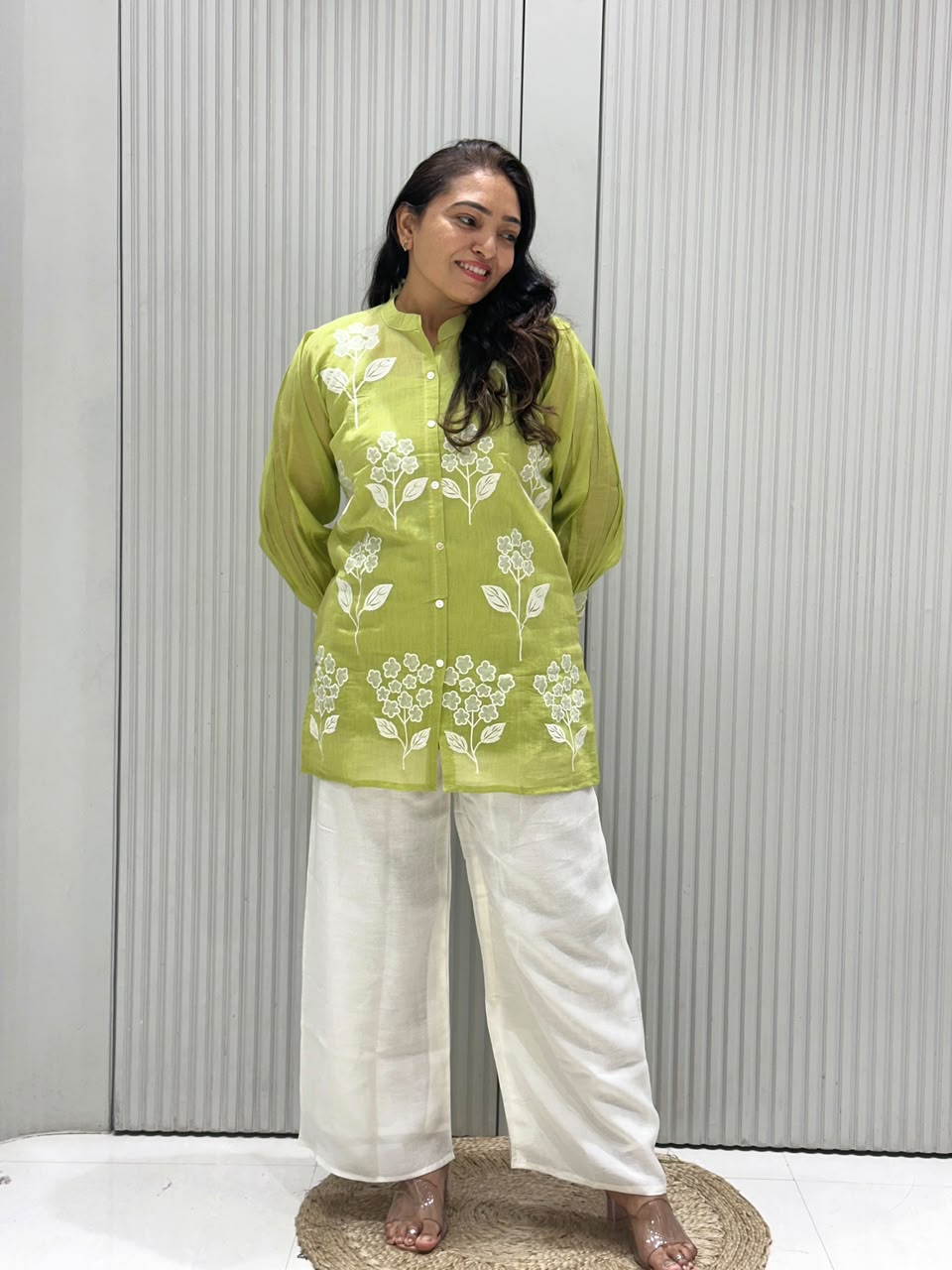 PREMIUM MUL CHANDERI CO-ORD SET.
