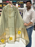 SOUTH chanderi silk unstich suits.
