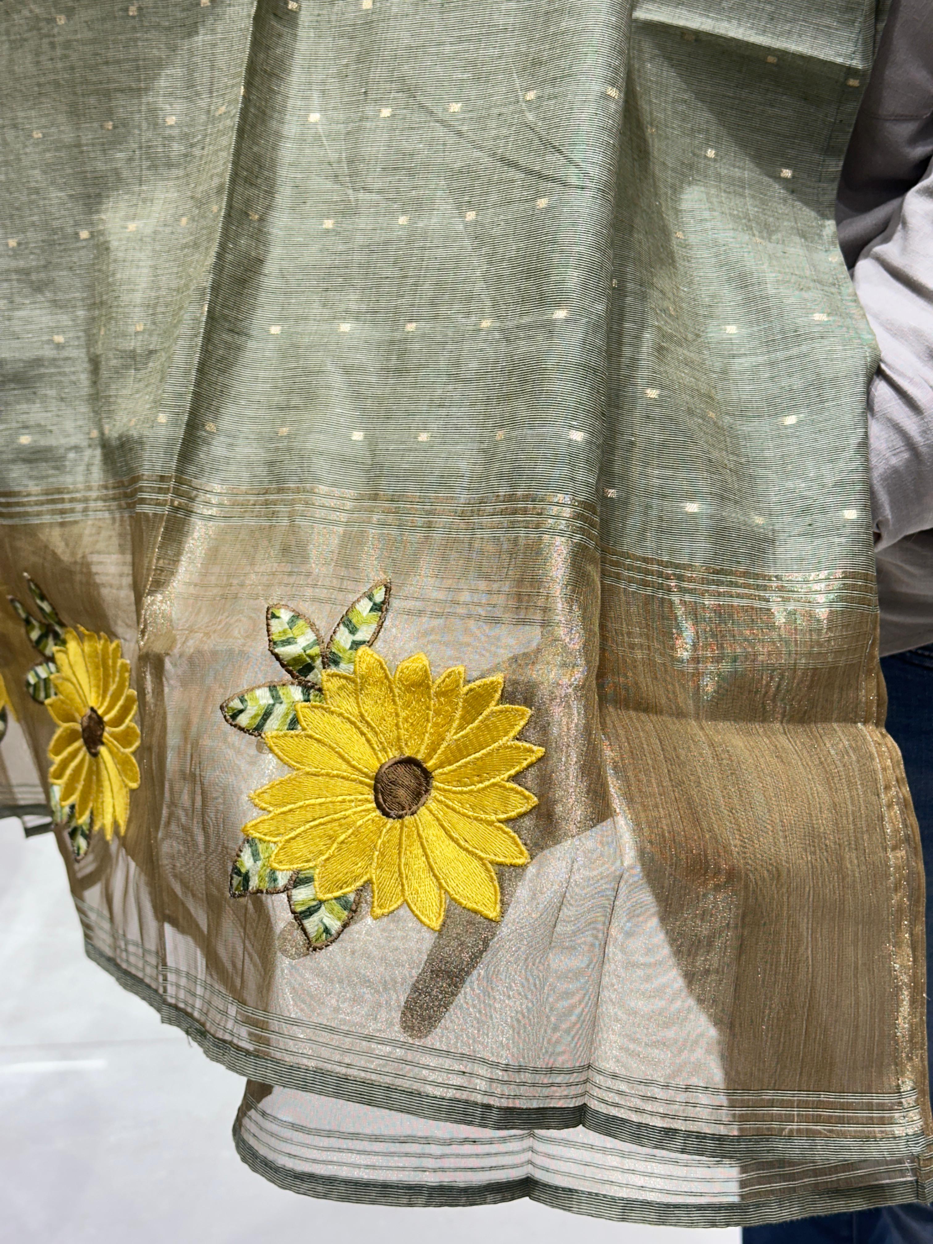 SOUTH chanderi silk unstich suits.