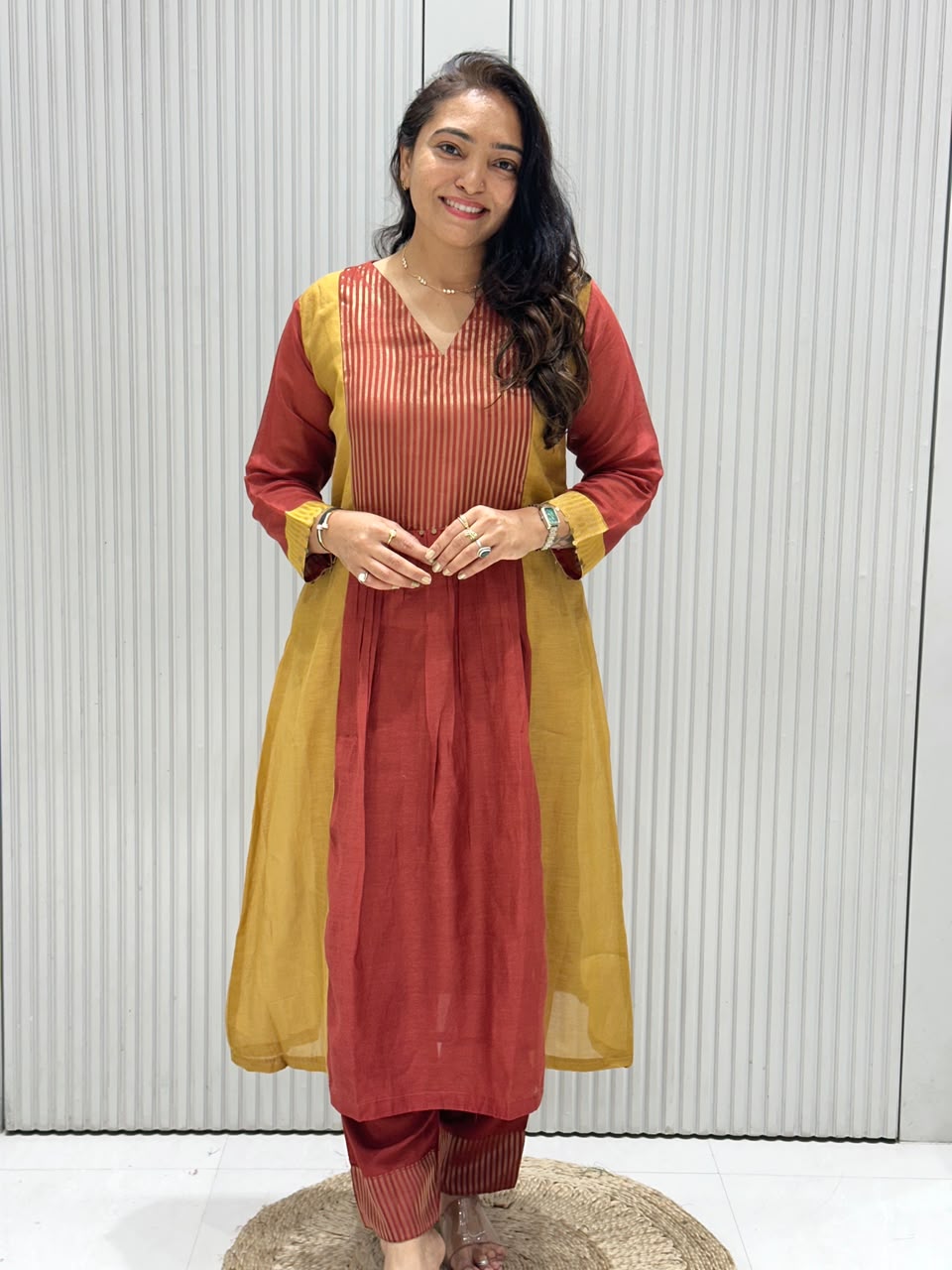PURE MAL CHANDERI SUIT.