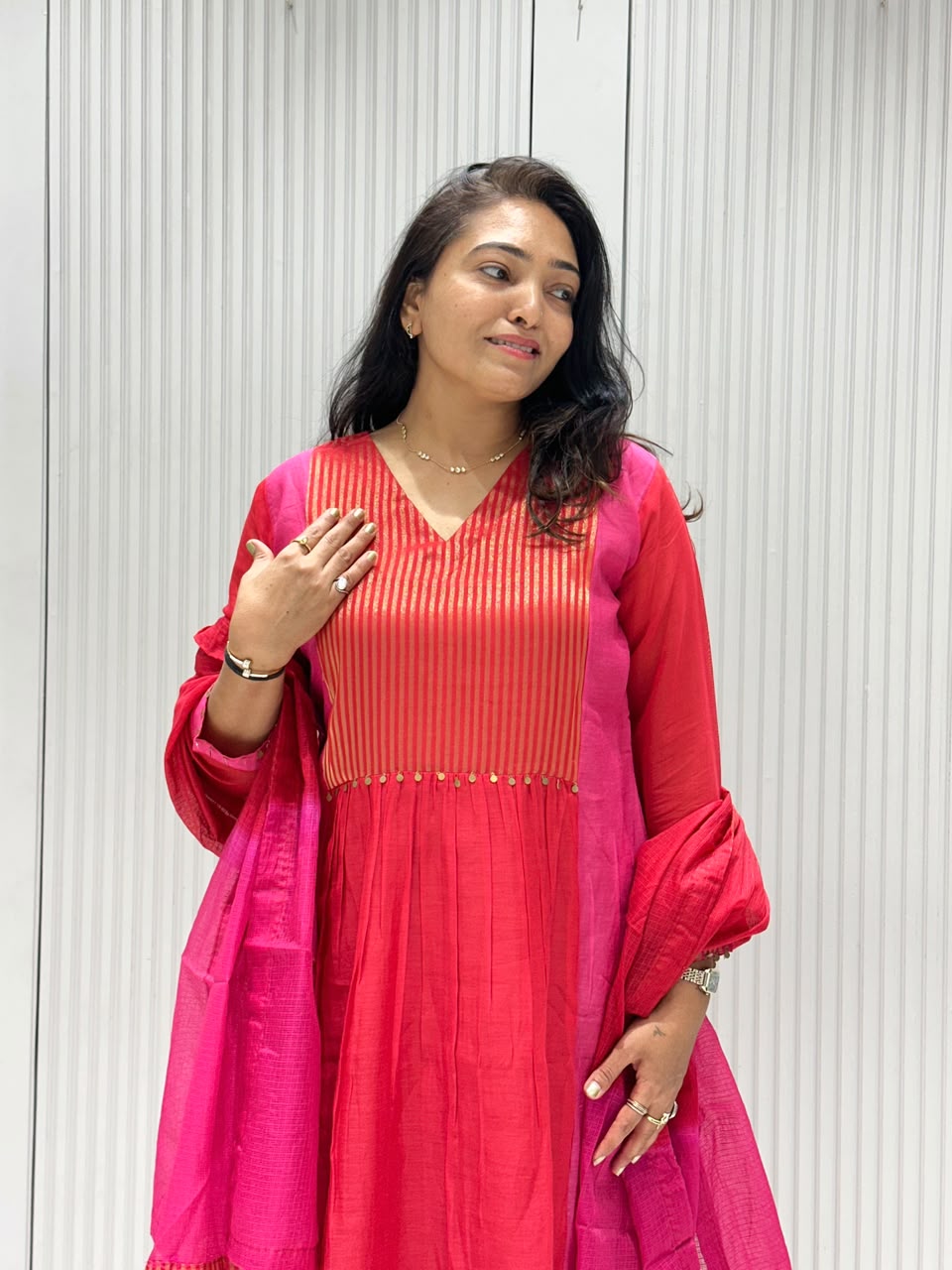 PURE MAL CHANDERI SUIT.
