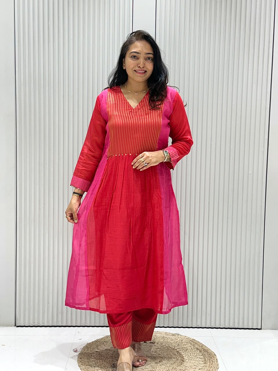PURE MAL CHANDERI SUIT.