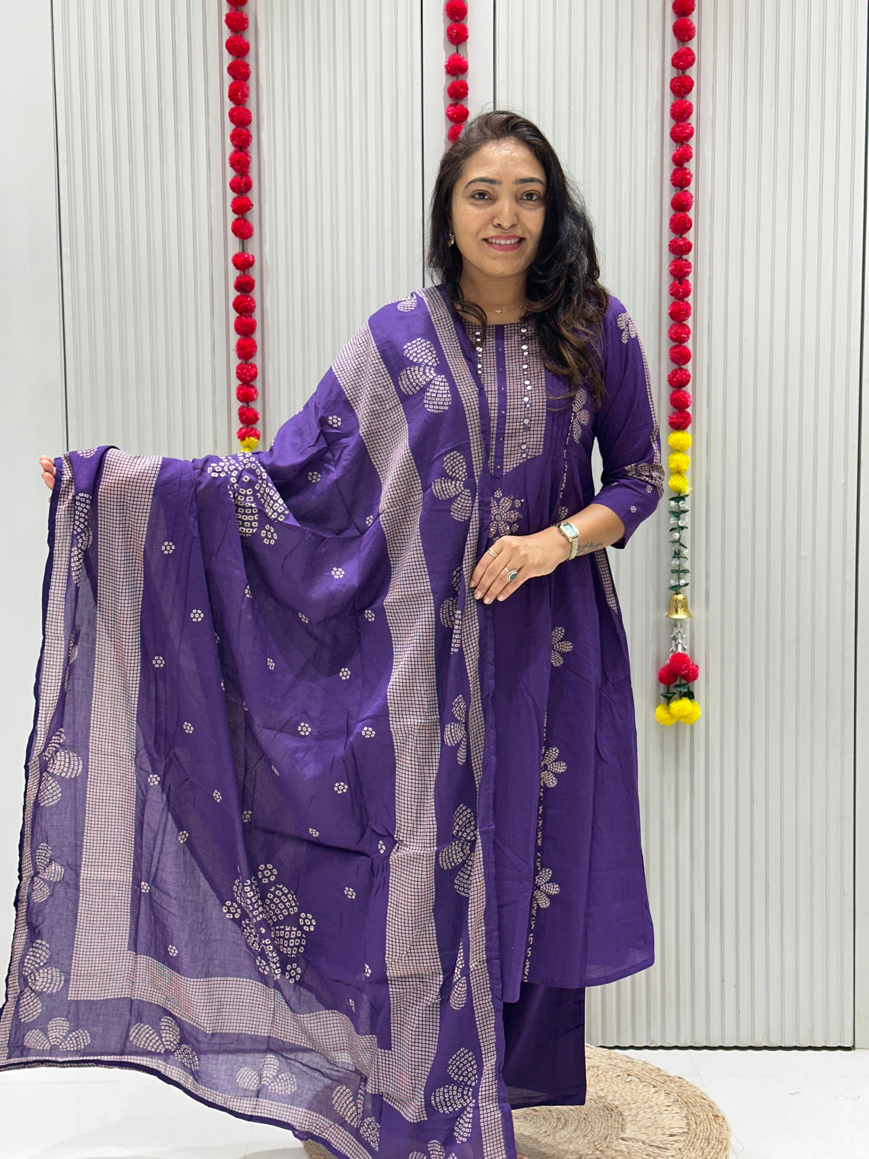 Bandhej suits.