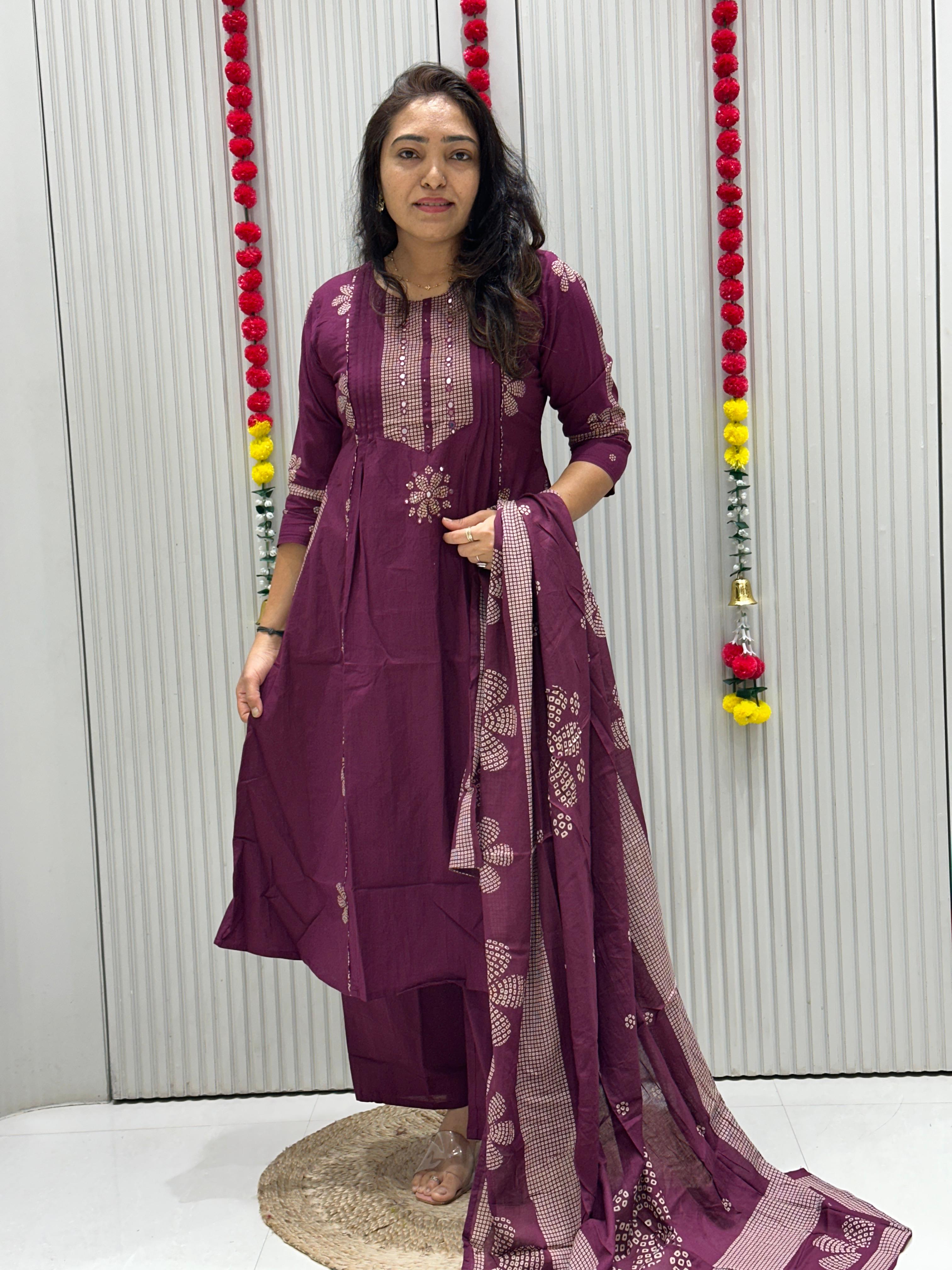 Bandhej suits.