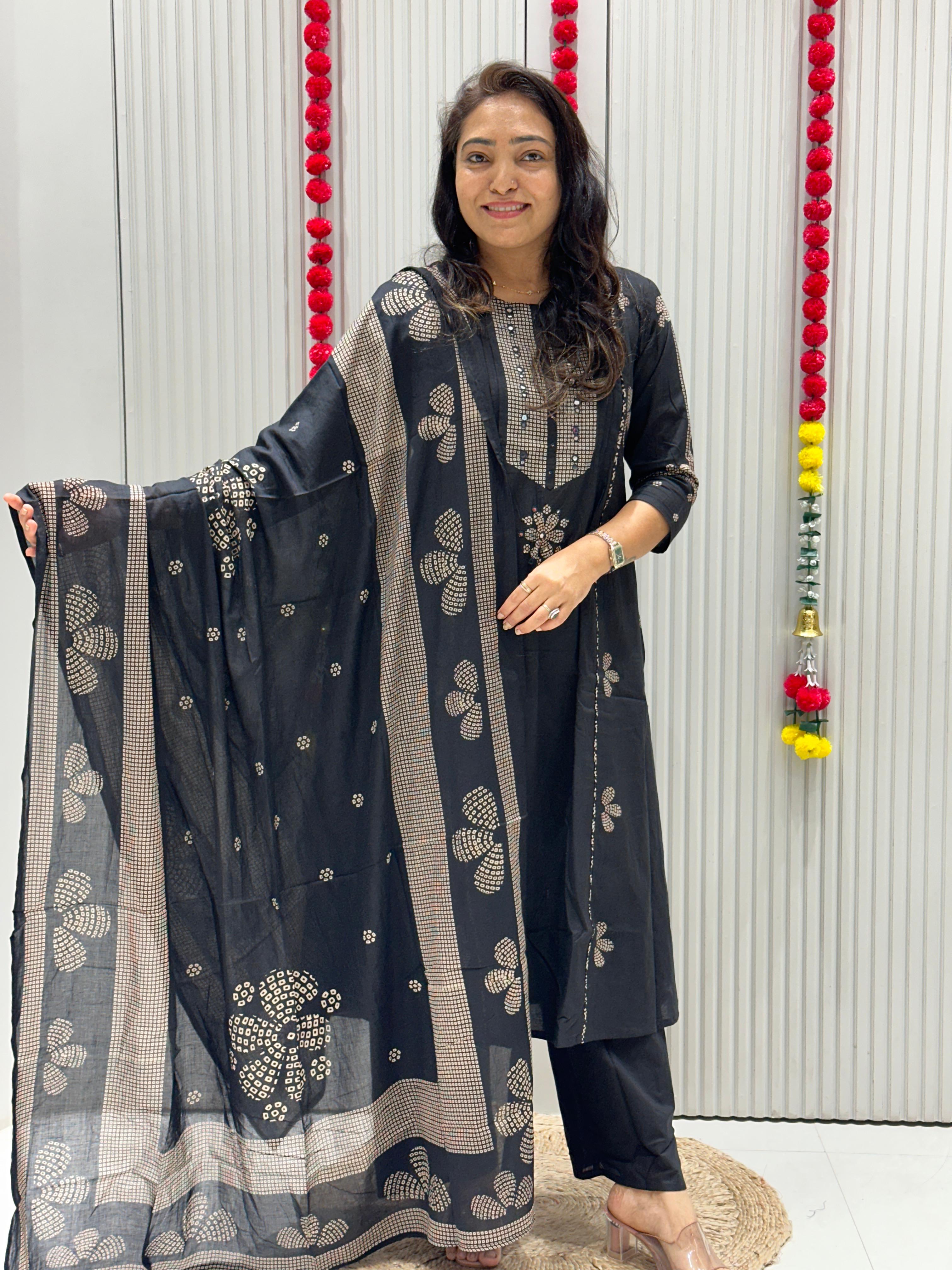 Bandhej suits.