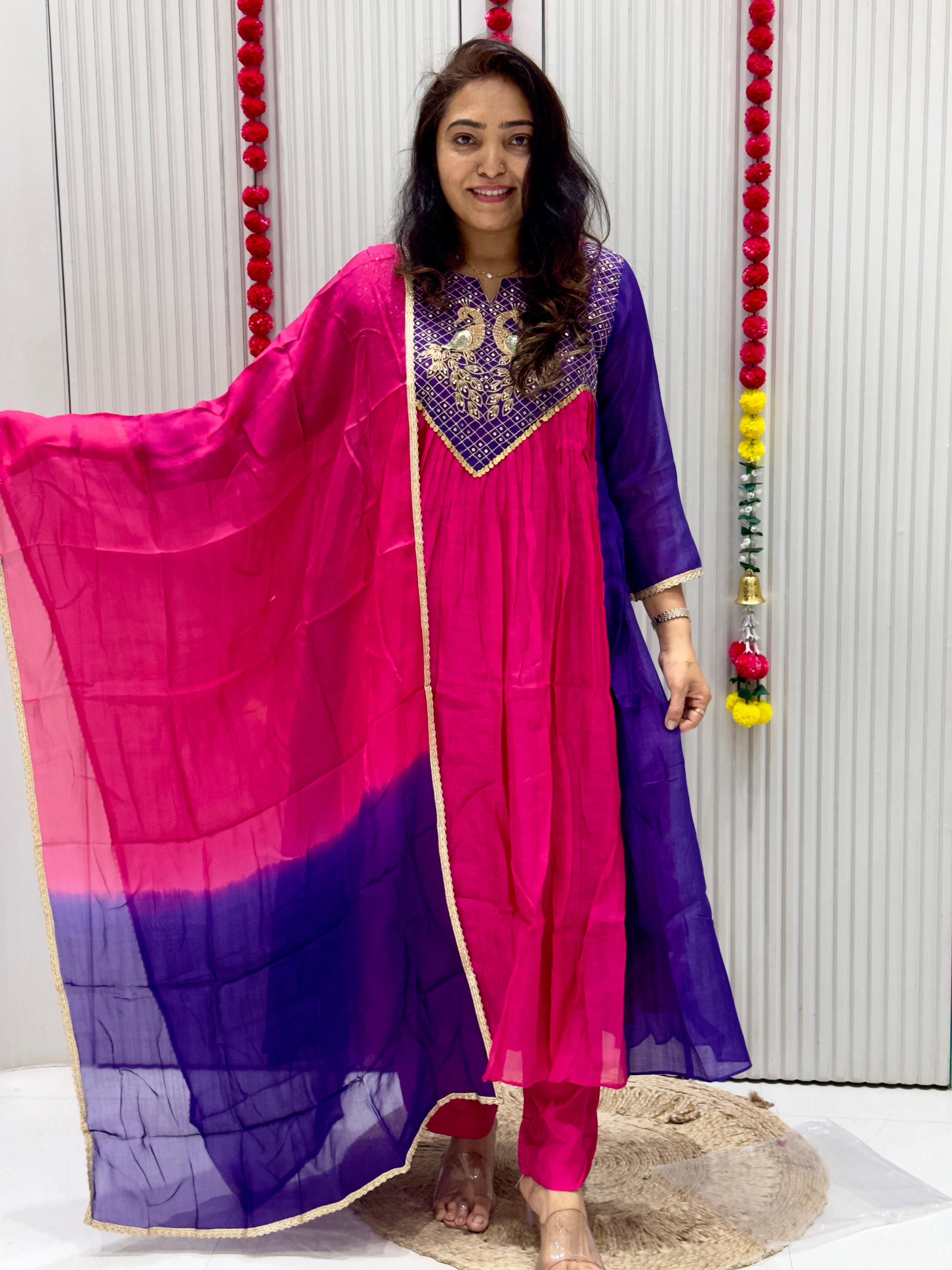 Mal Chanderi Suit.